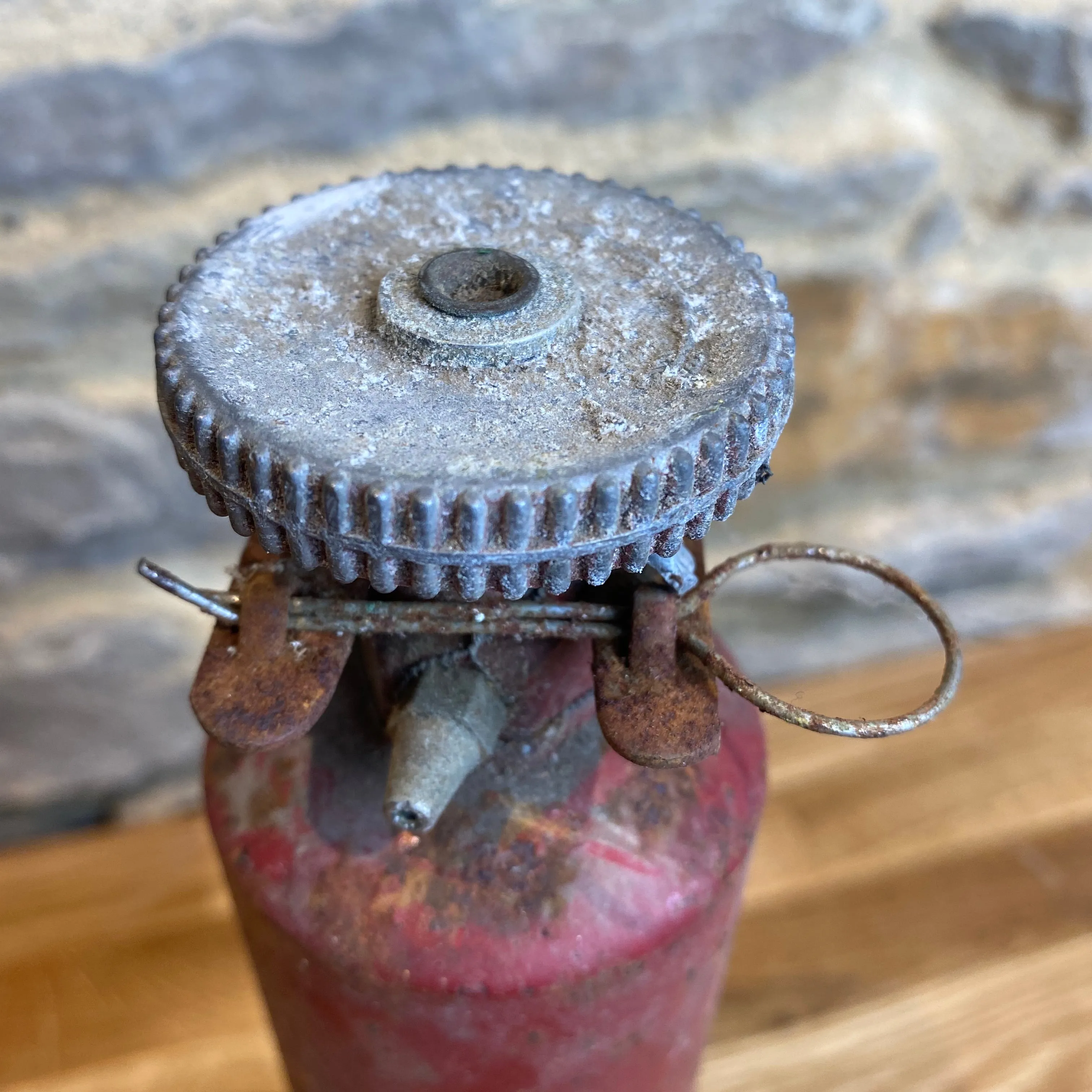Small decorative French fire extinguisher