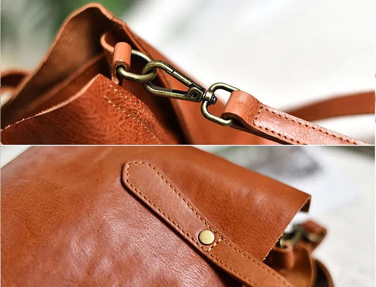 Small Womens Casual Black Shoulder Handbag Genuine Leather Tote Bags
