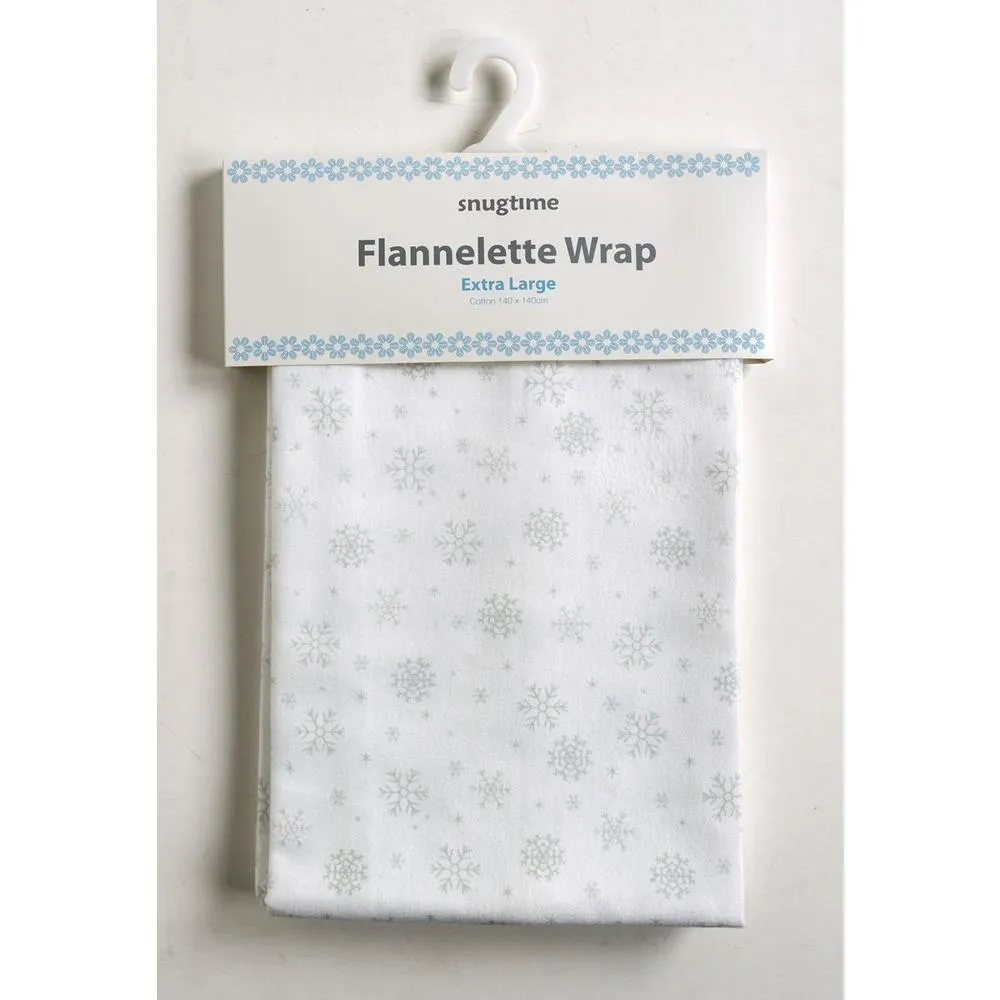 Snugtime Cotton Flannelette Wrap 140x140cm