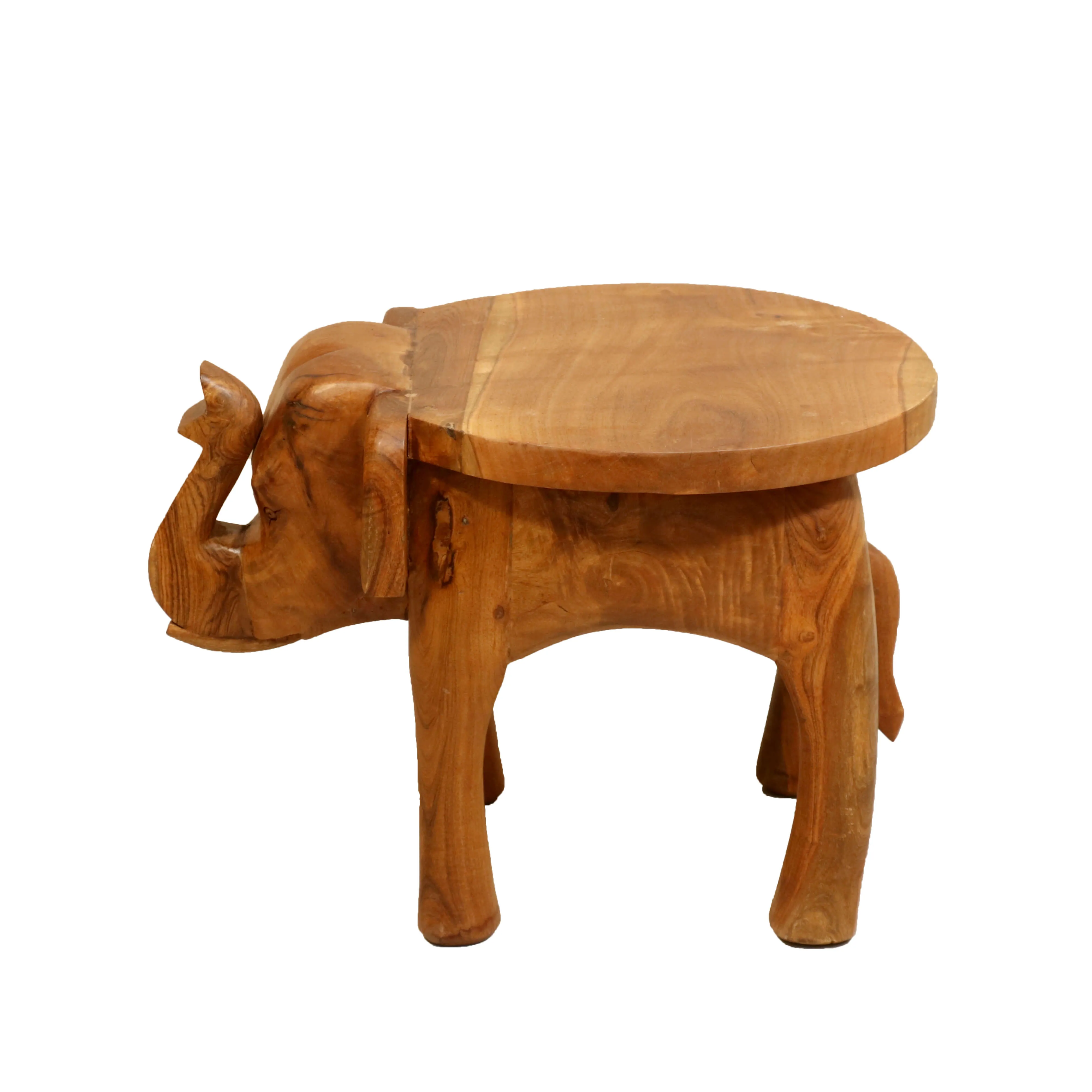 Southern Classic Wooden Tone Elephant Table Stand