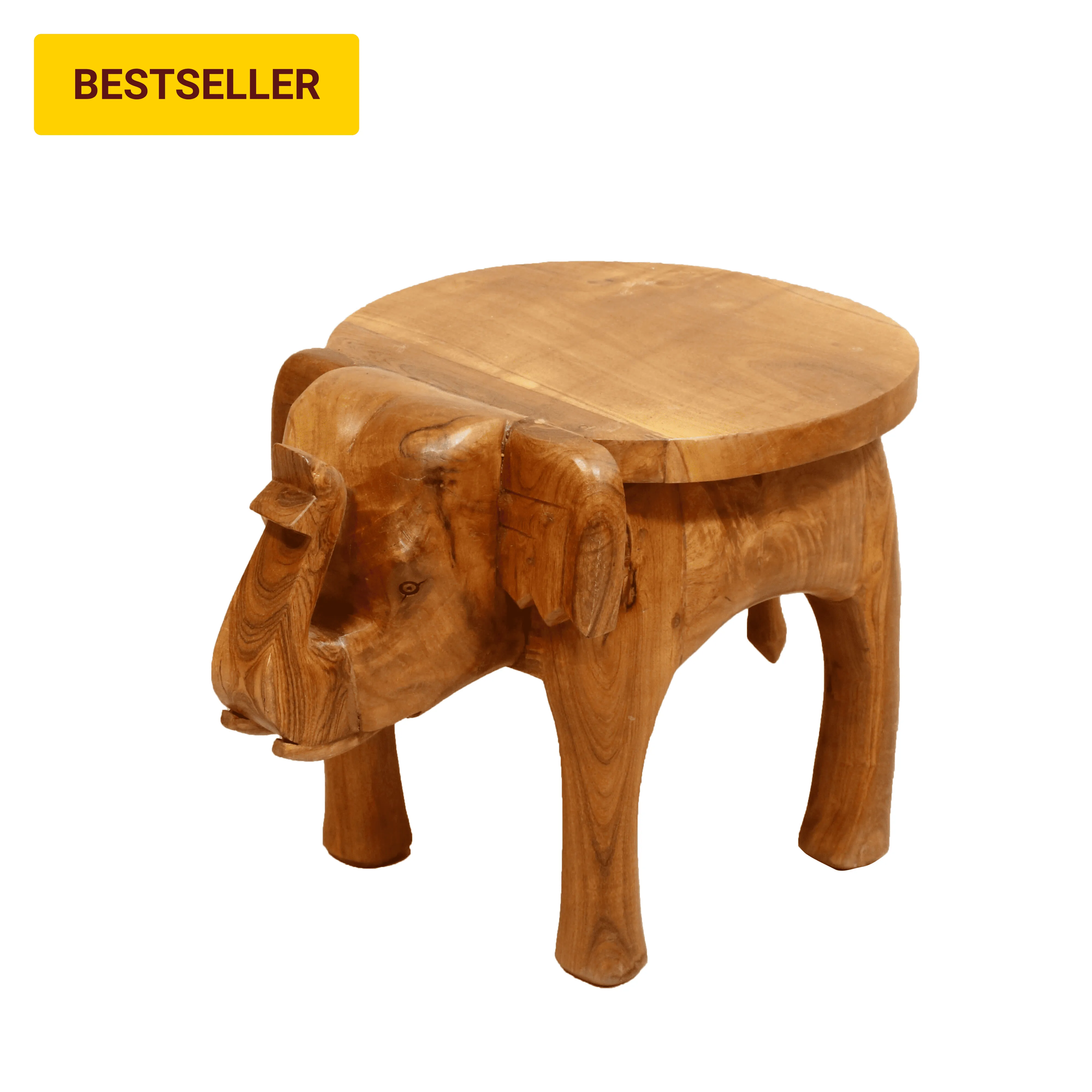 Southern Classic Wooden Tone Elephant Table Stand