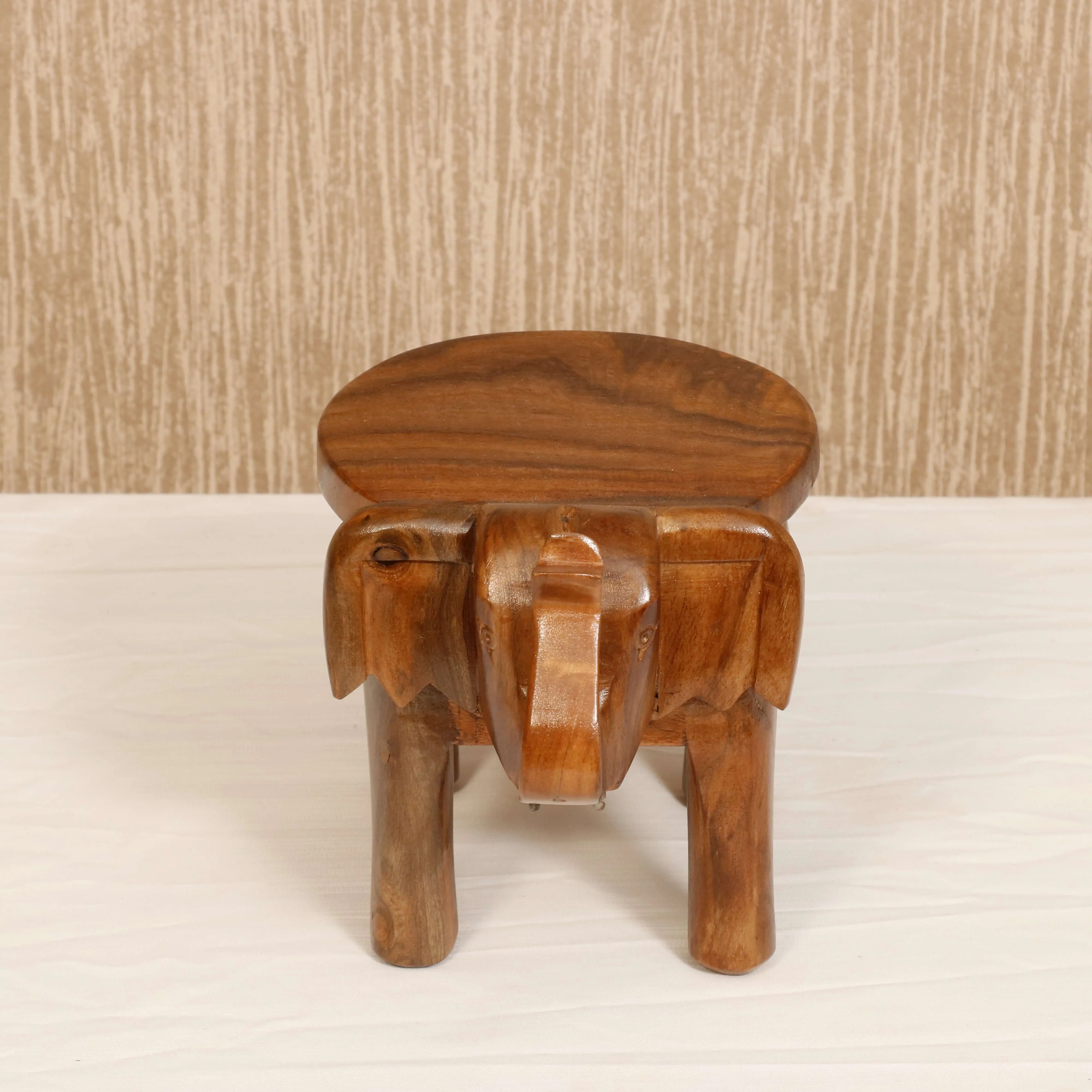 Southern Classic Wooden Tone Elephant Table Stand