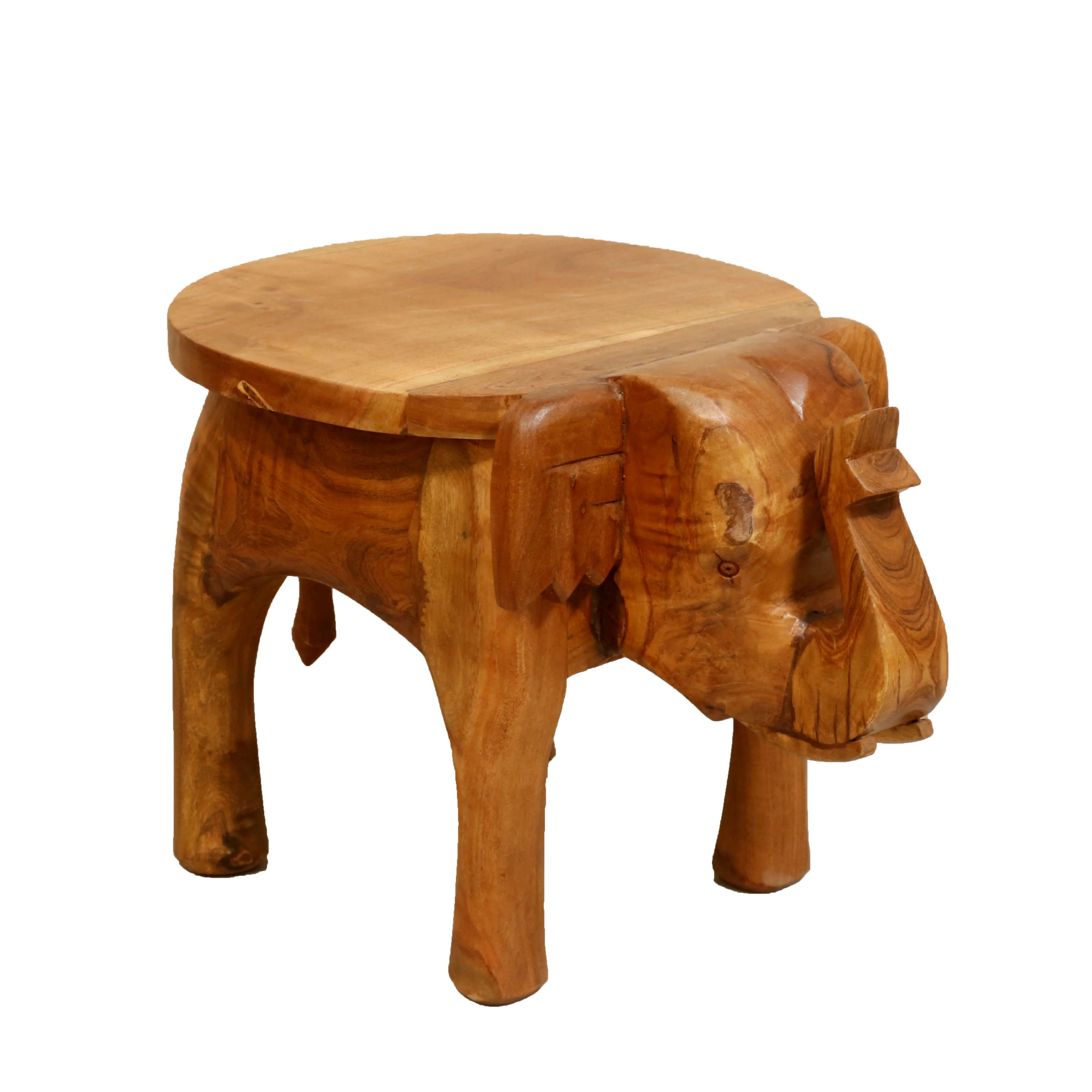 Southern Classic Wooden Tone Elephant Table Stand