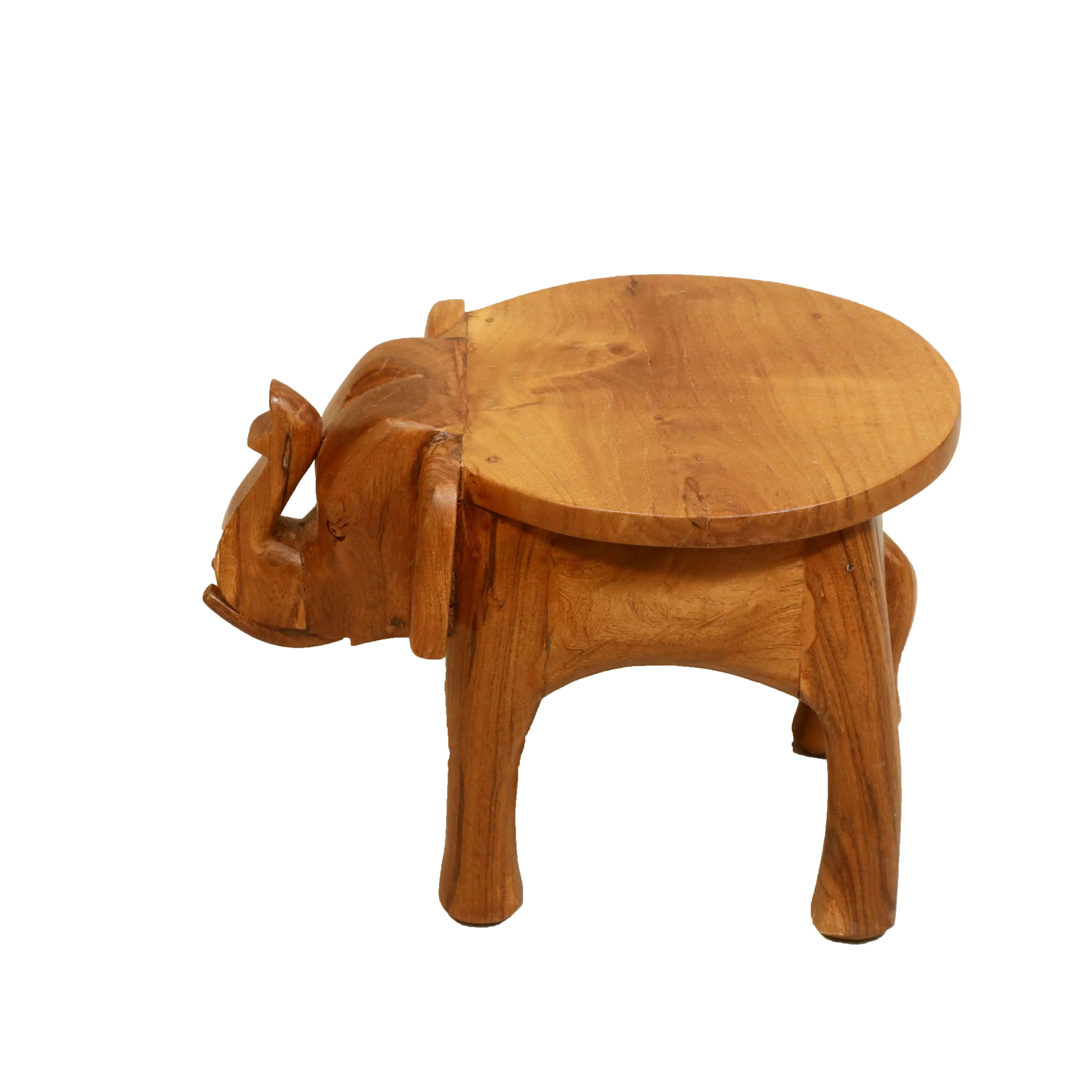 Southern Classic Wooden Tone Elephant Table Stand