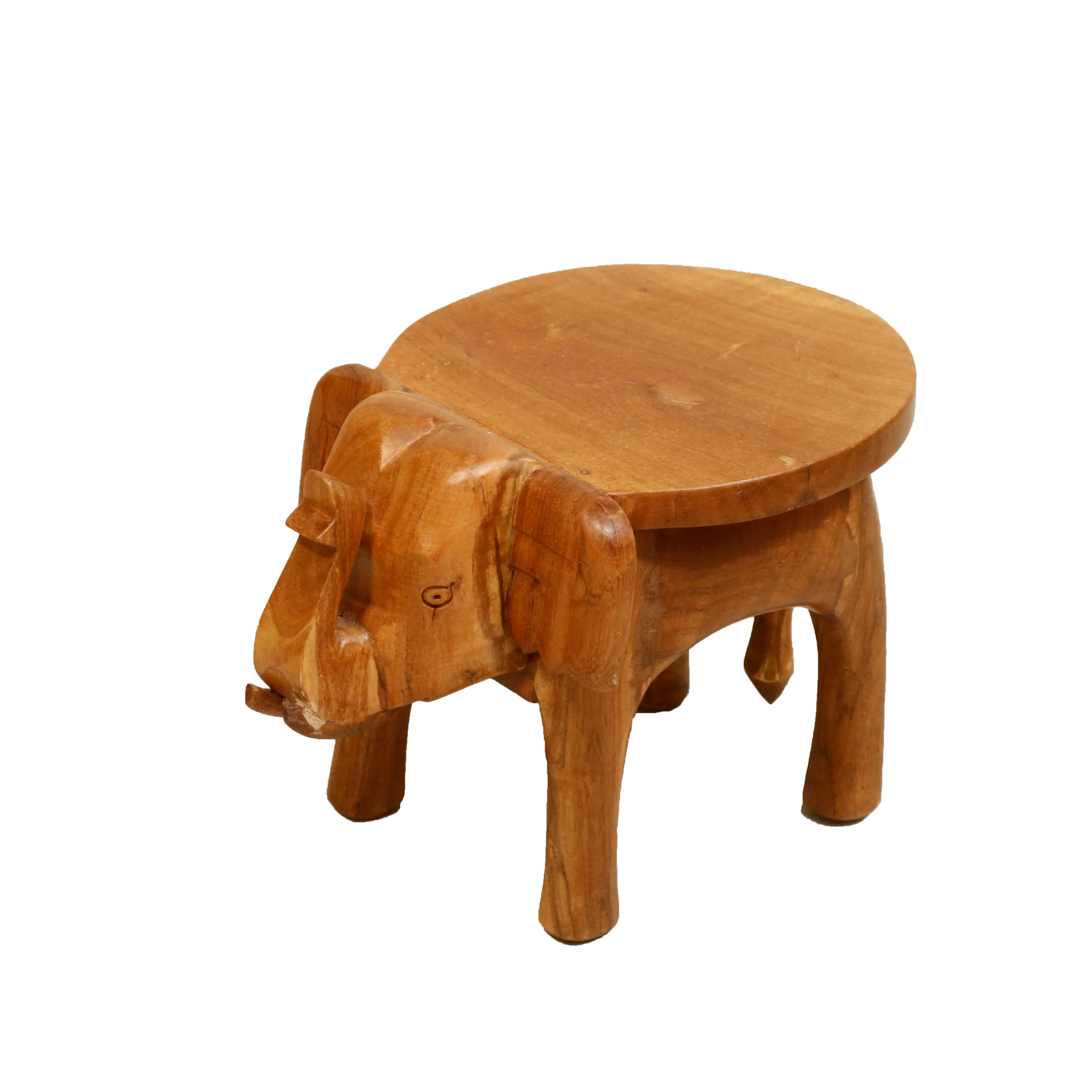 Southern Classic Wooden Tone Elephant Table Stand