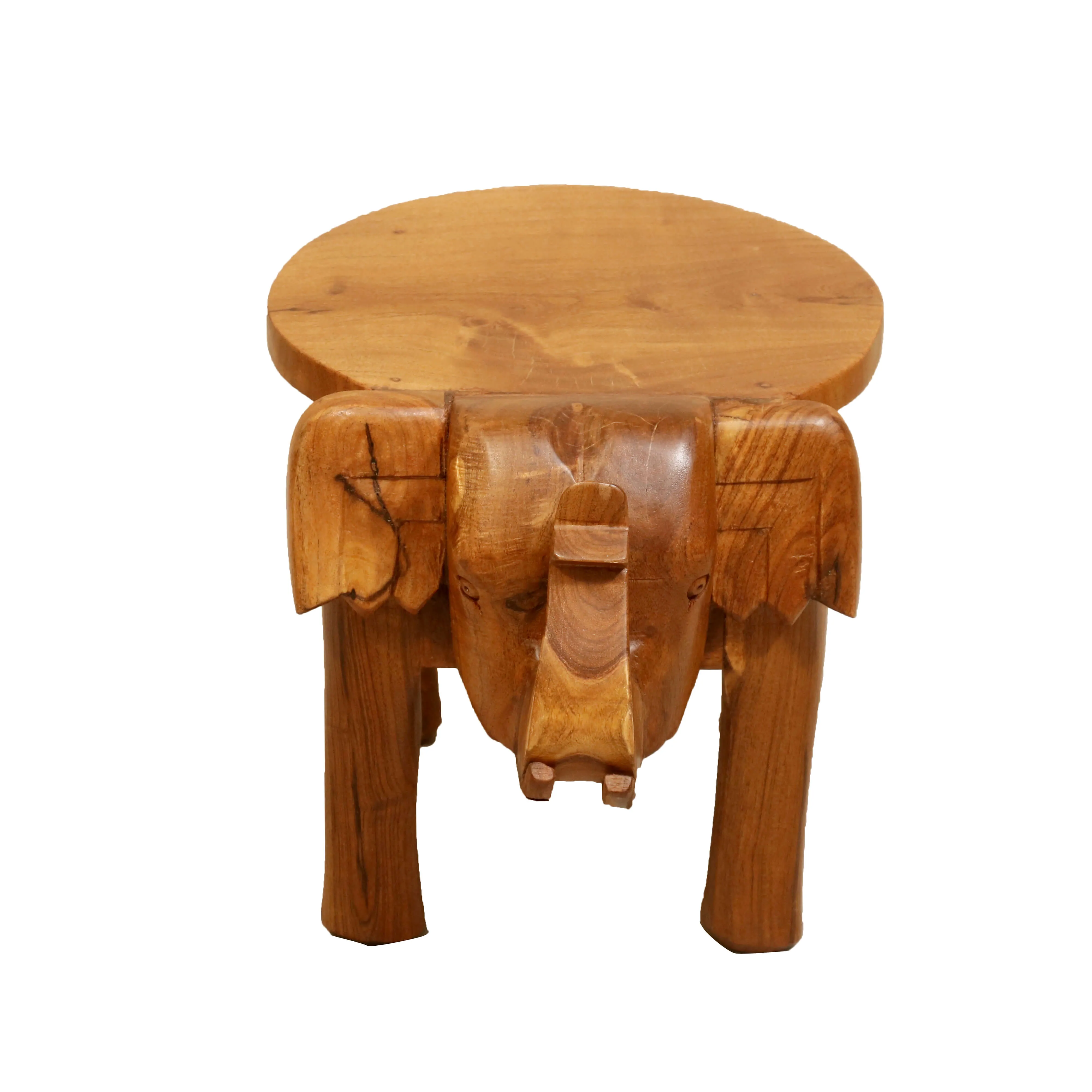 Southern Classic Wooden Tone Elephant Table Stand