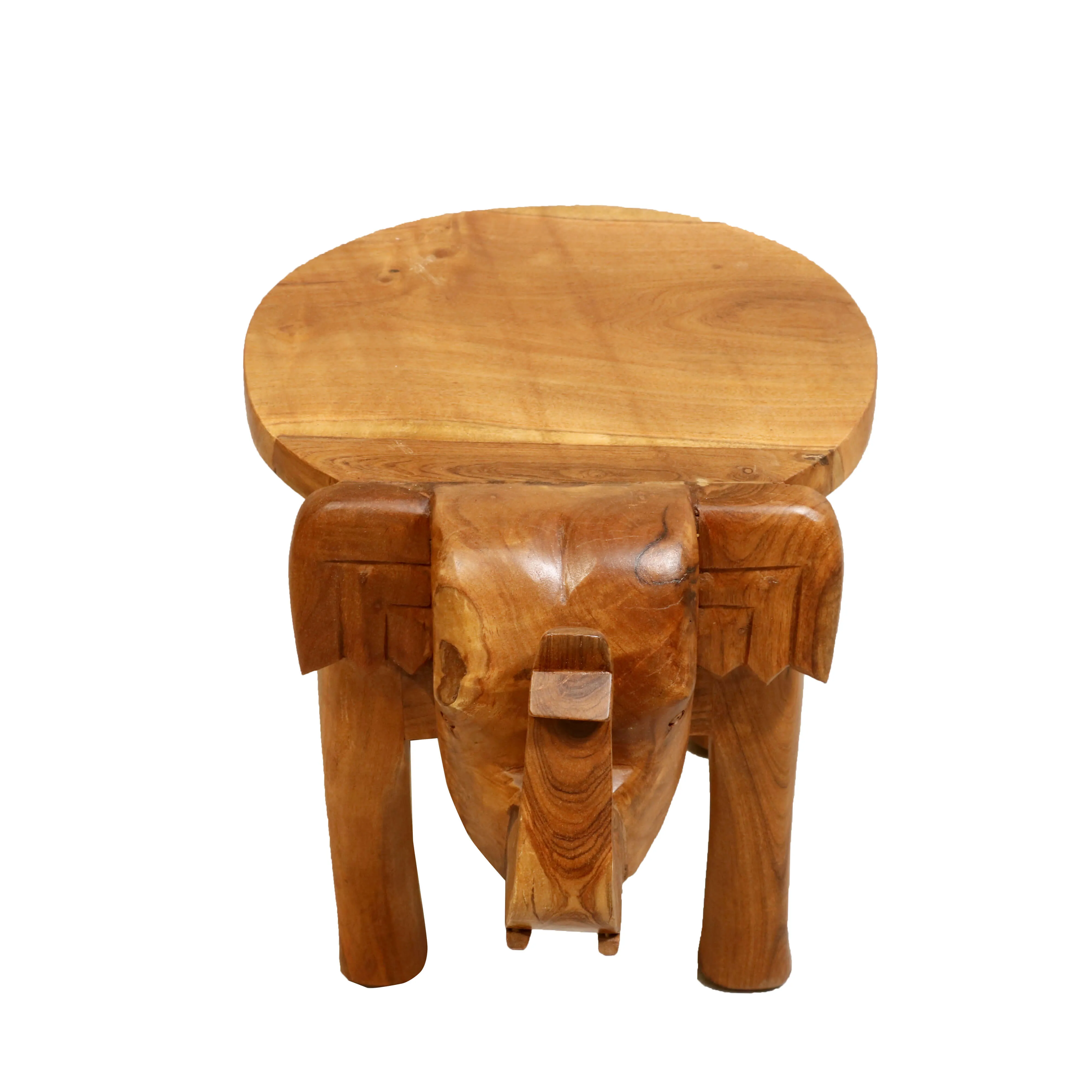 Southern Classic Wooden Tone Elephant Table Stand