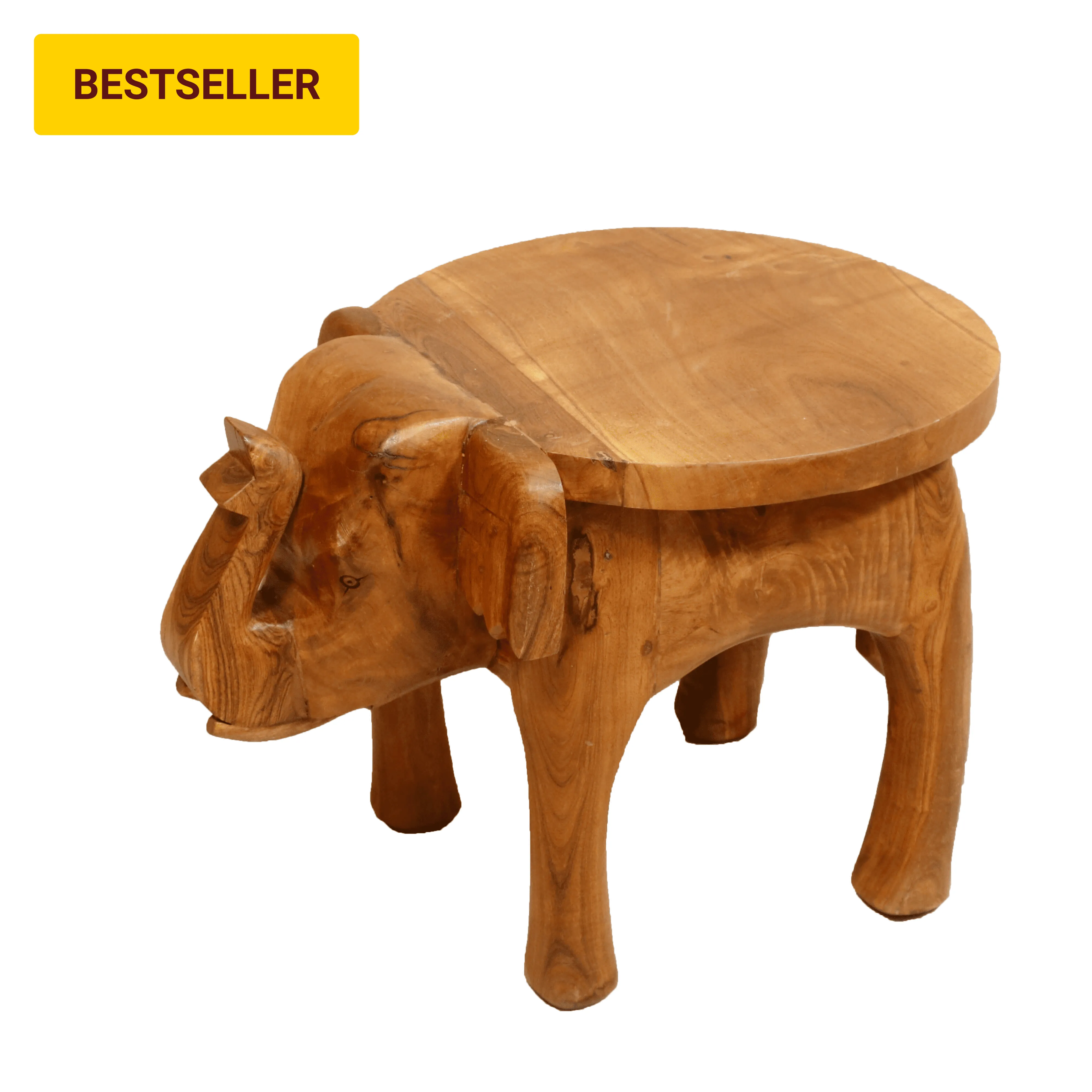 Southern Classic Wooden Tone Elephant Table Stand