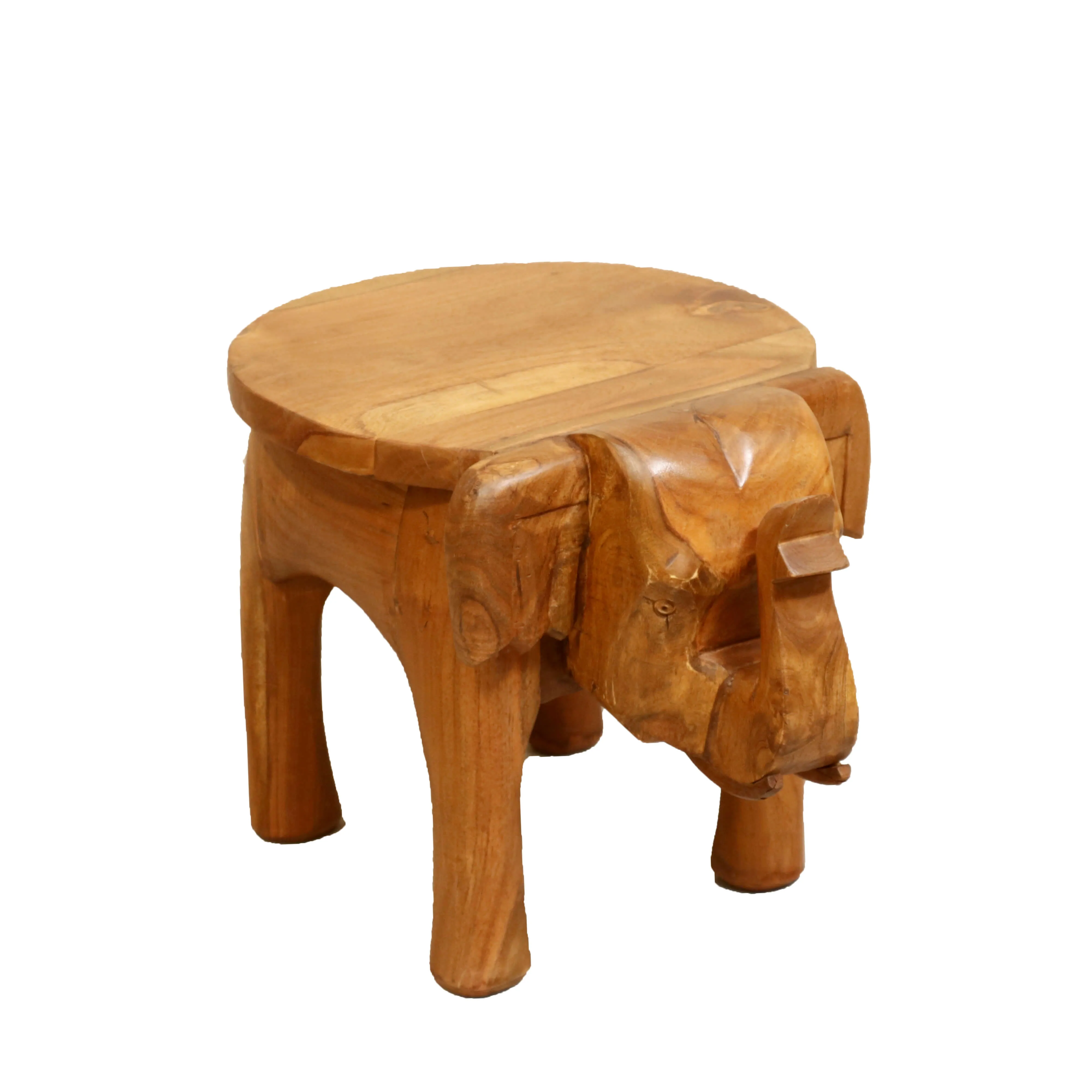 Southern Classic Wooden Tone Elephant Table Stand