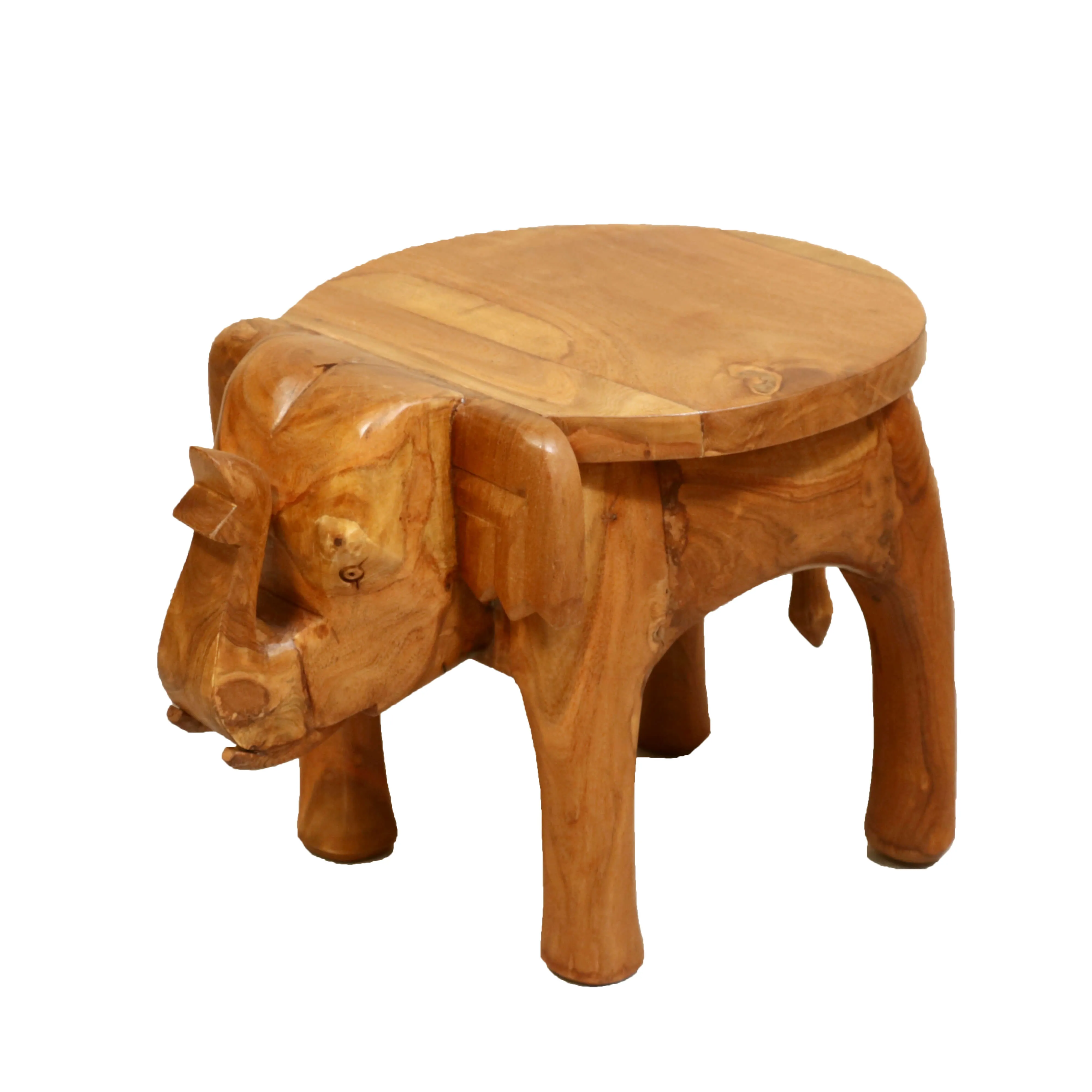 Southern Classic Wooden Tone Elephant Table Stand