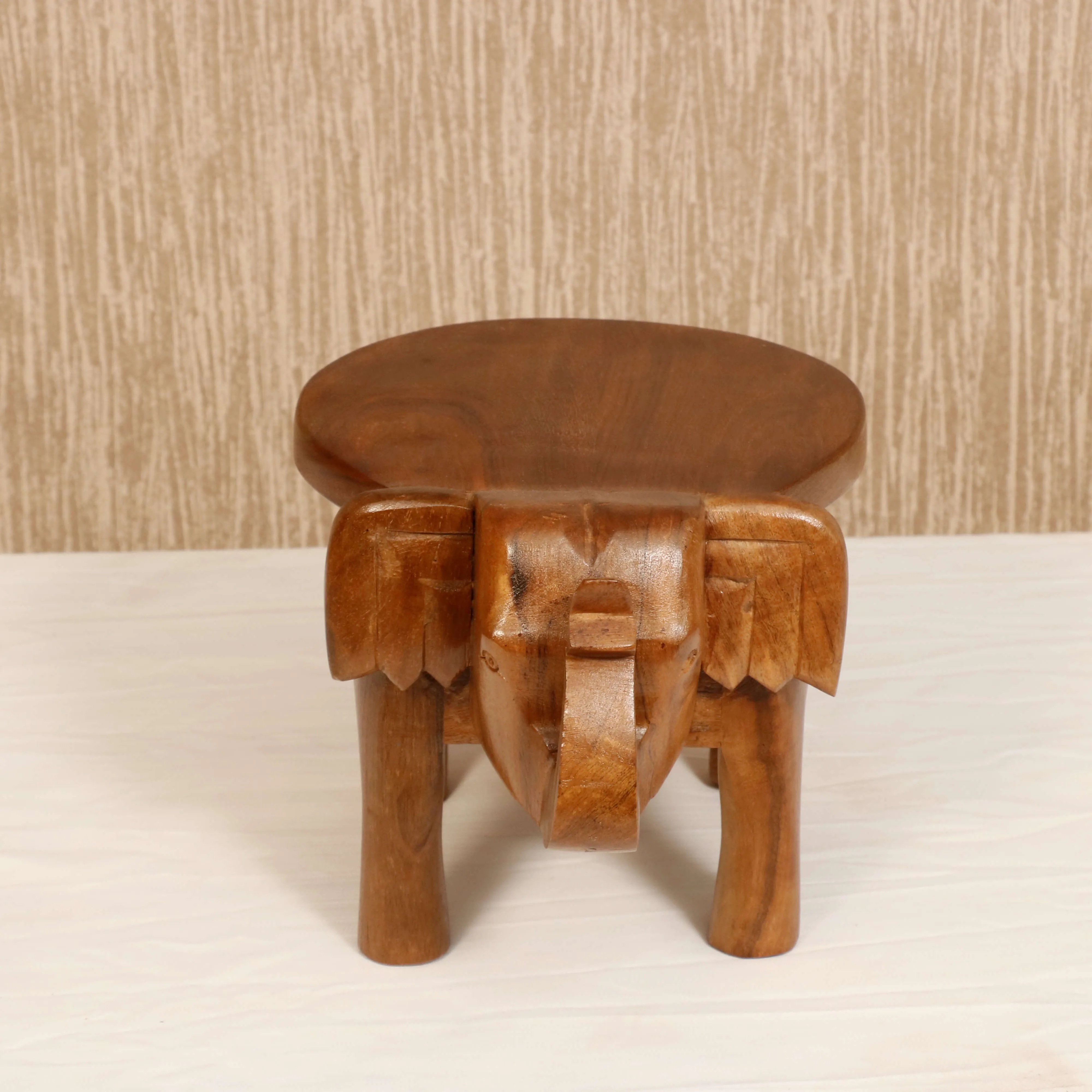 Southern Classic Wooden Tone Elephant Table Stand