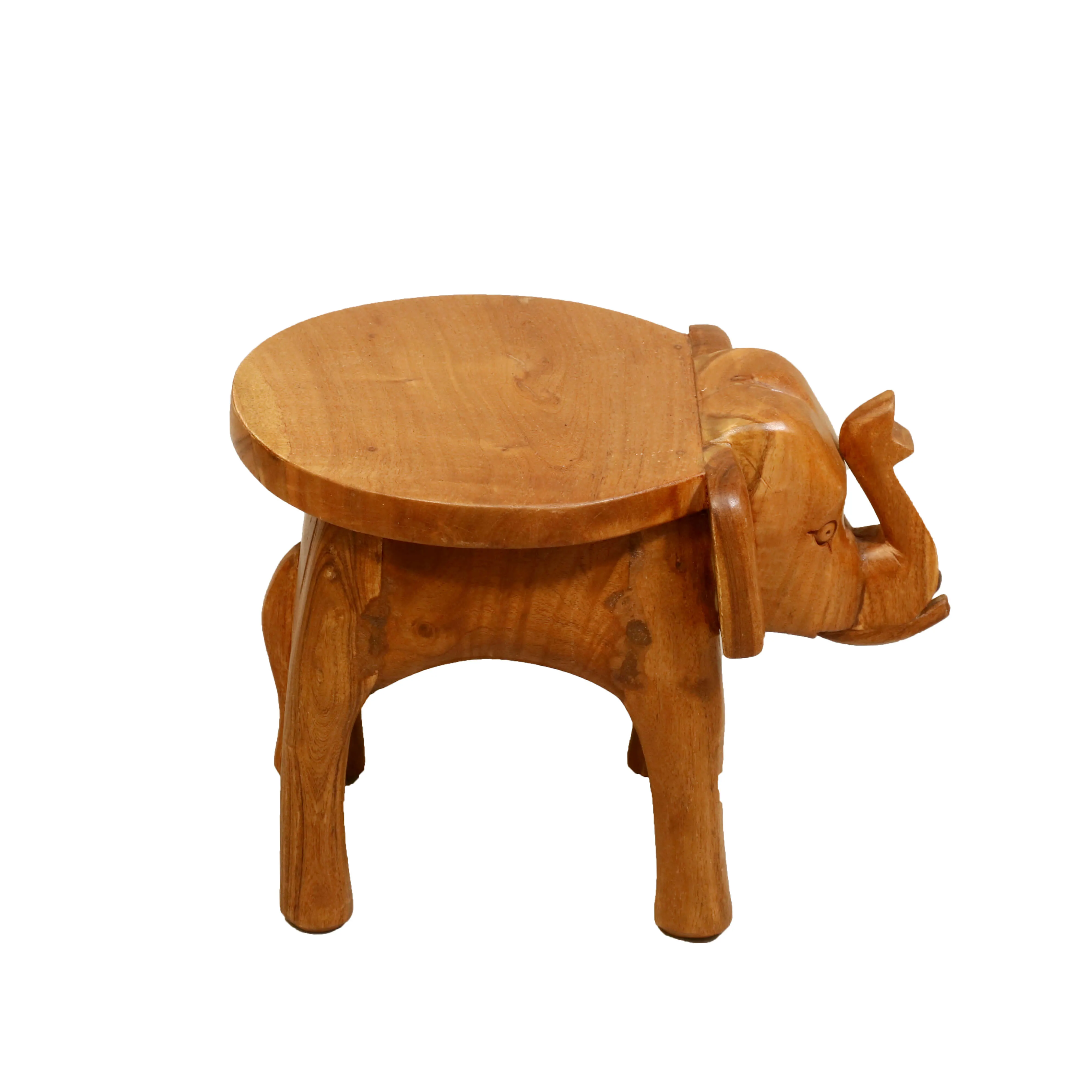 Southern Classic Wooden Tone Elephant Table Stand