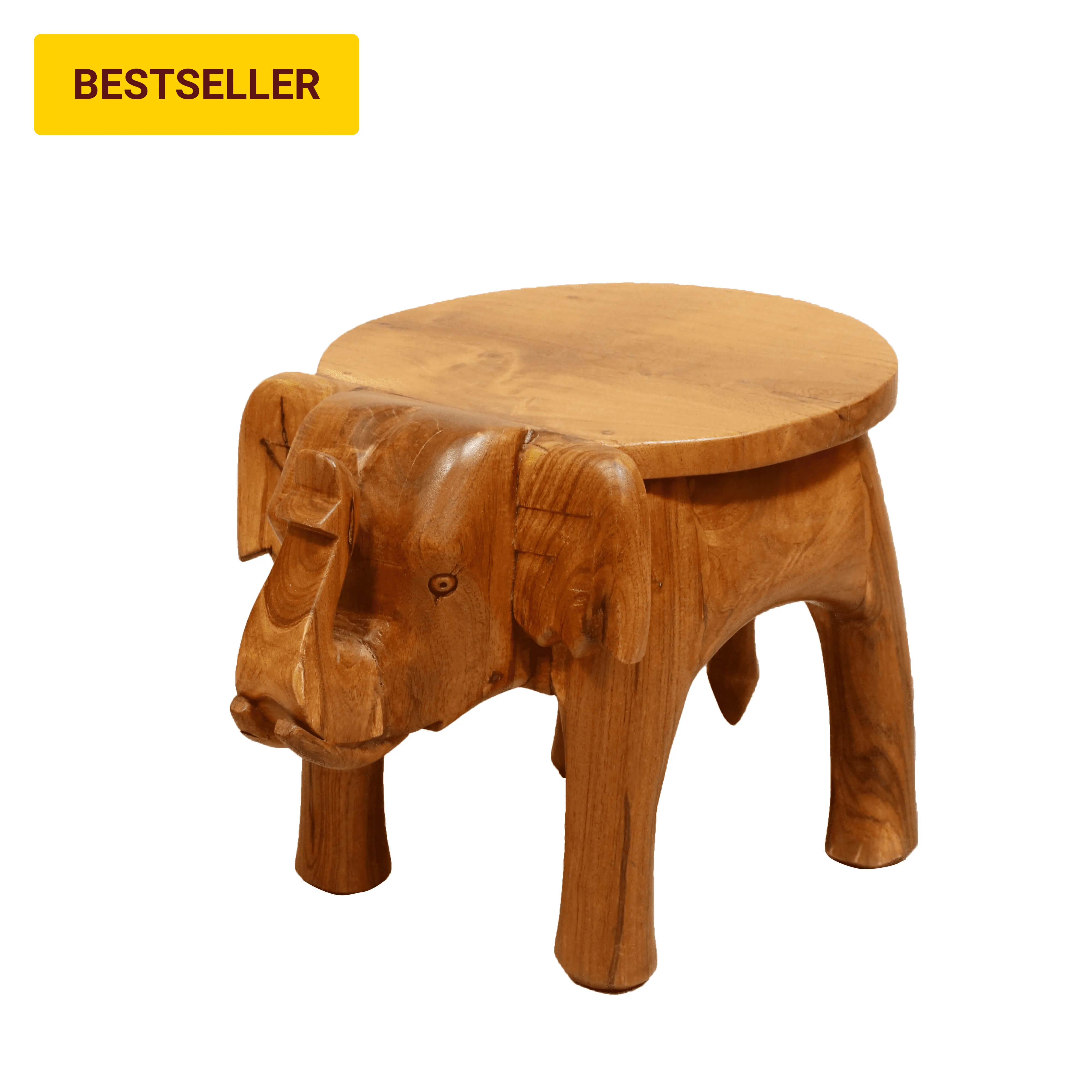 Southern Classic Wooden Tone Elephant Table Stand