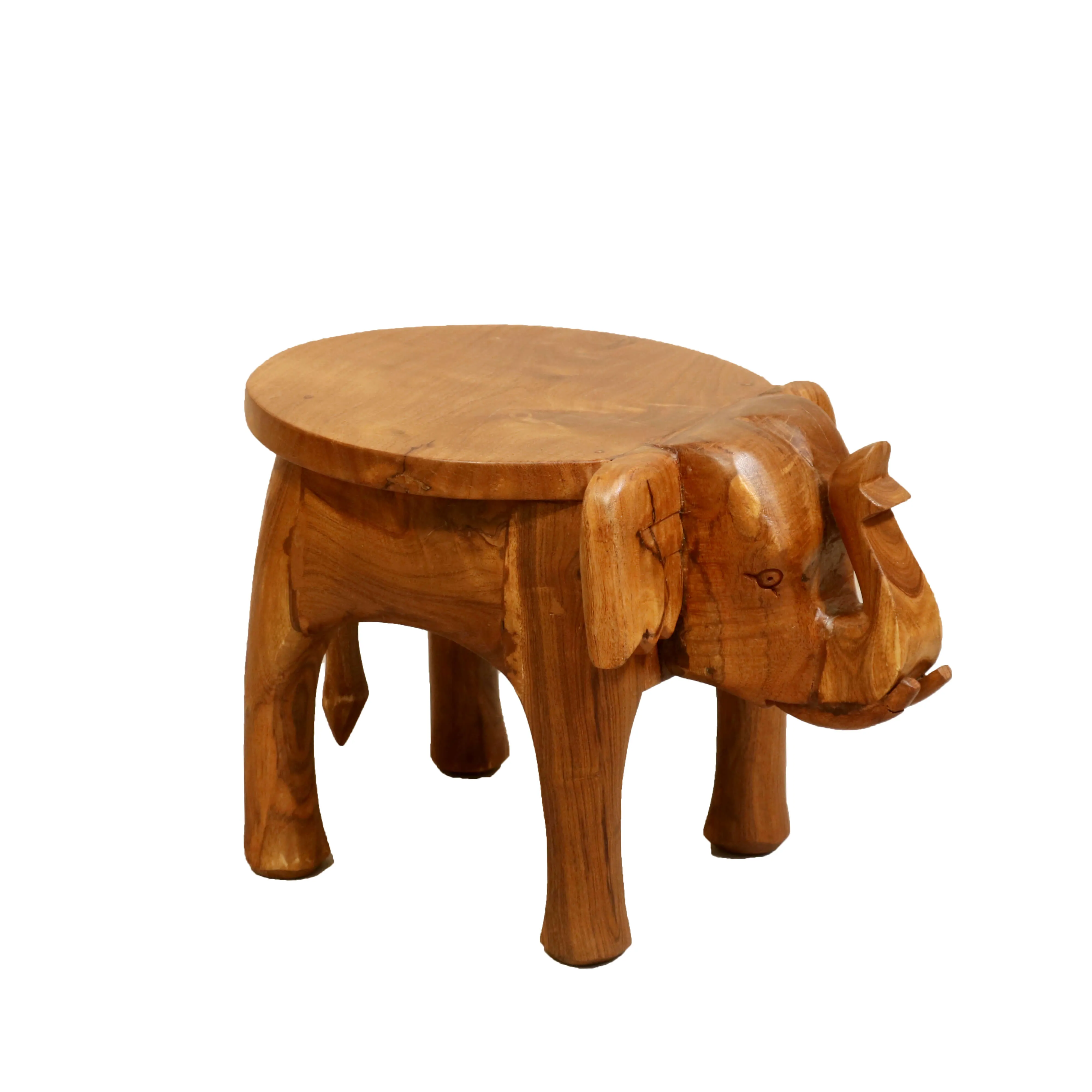 Southern Classic Wooden Tone Elephant Table Stand