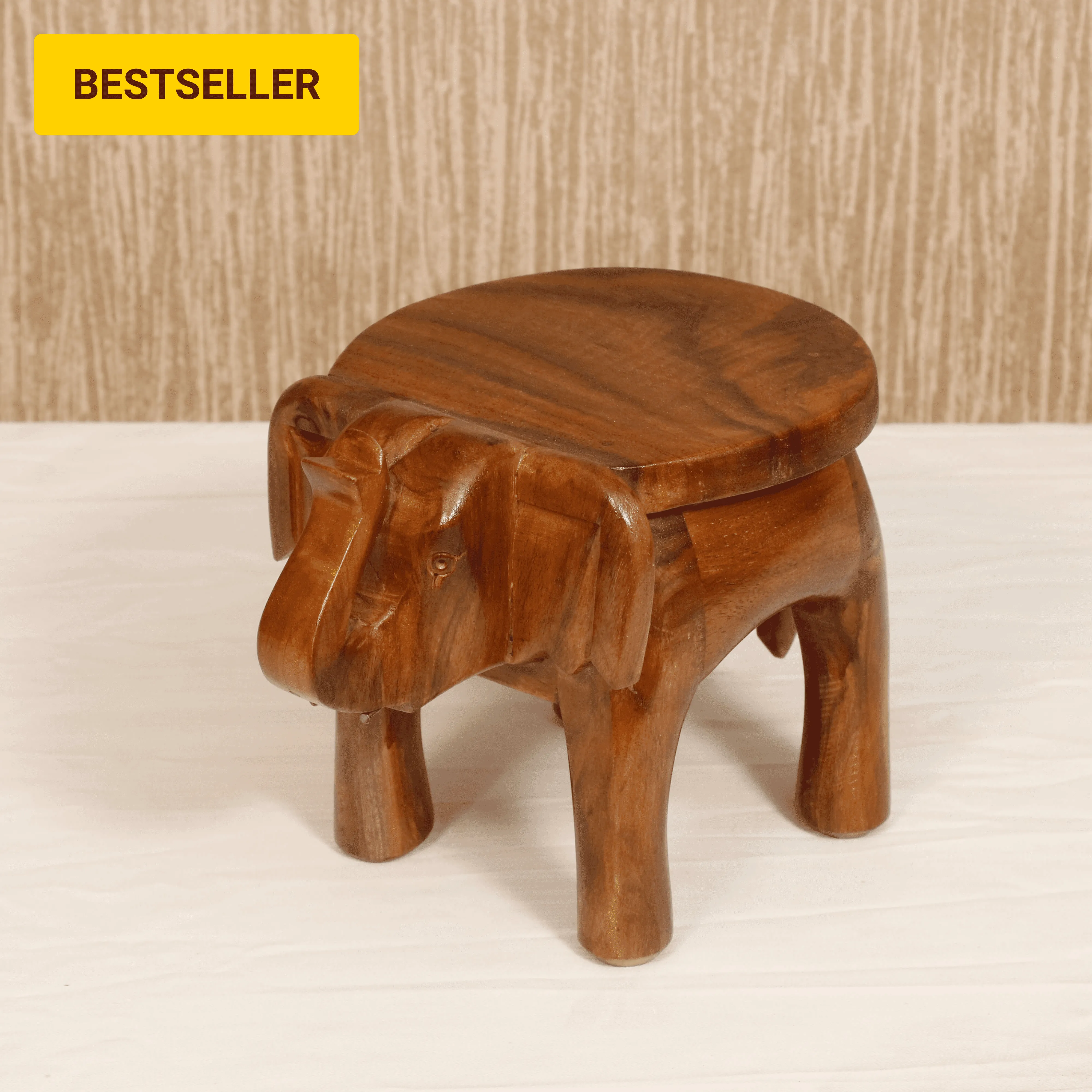 Southern Classic Wooden Tone Elephant Table Stand
