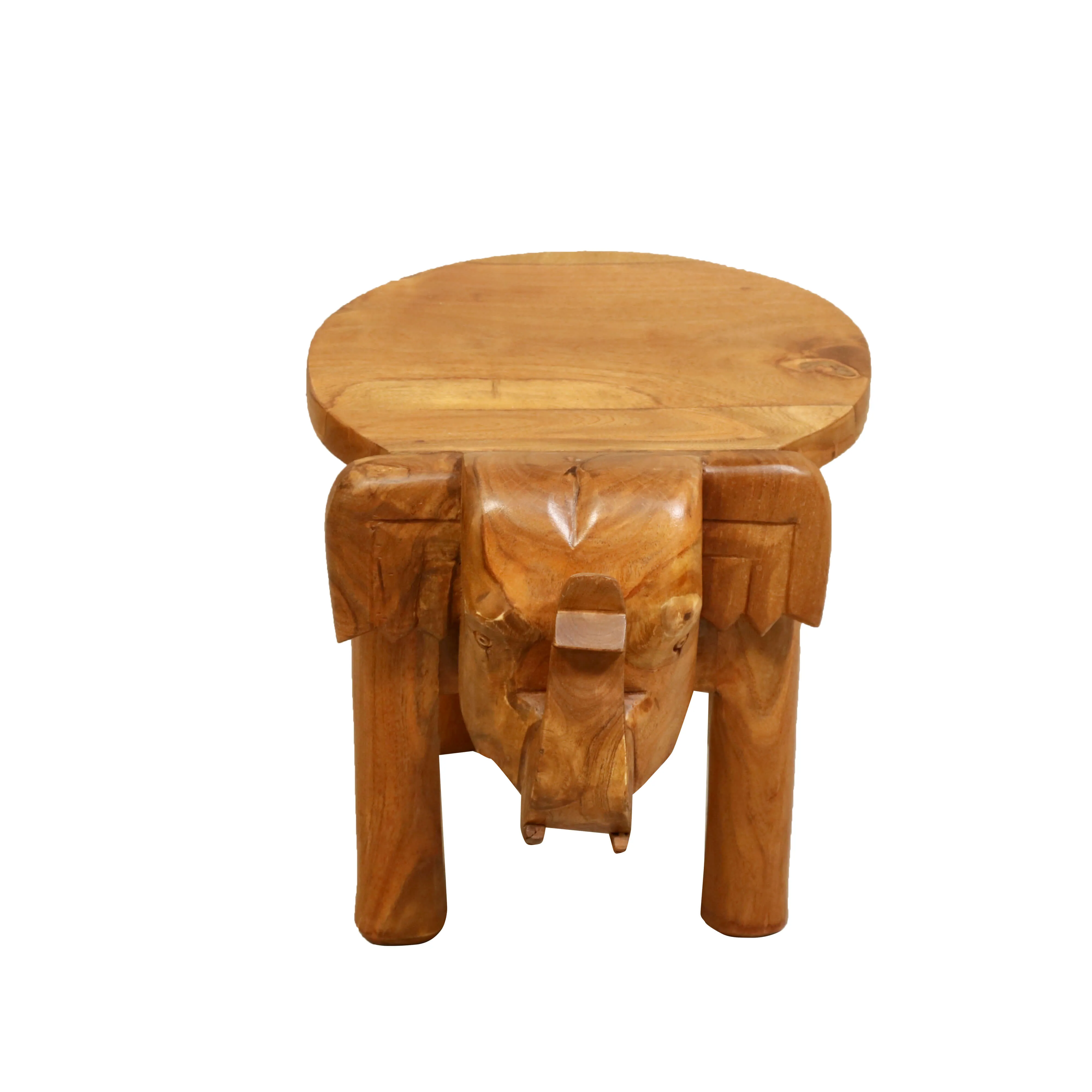 Southern Classic Wooden Tone Elephant Table Stand