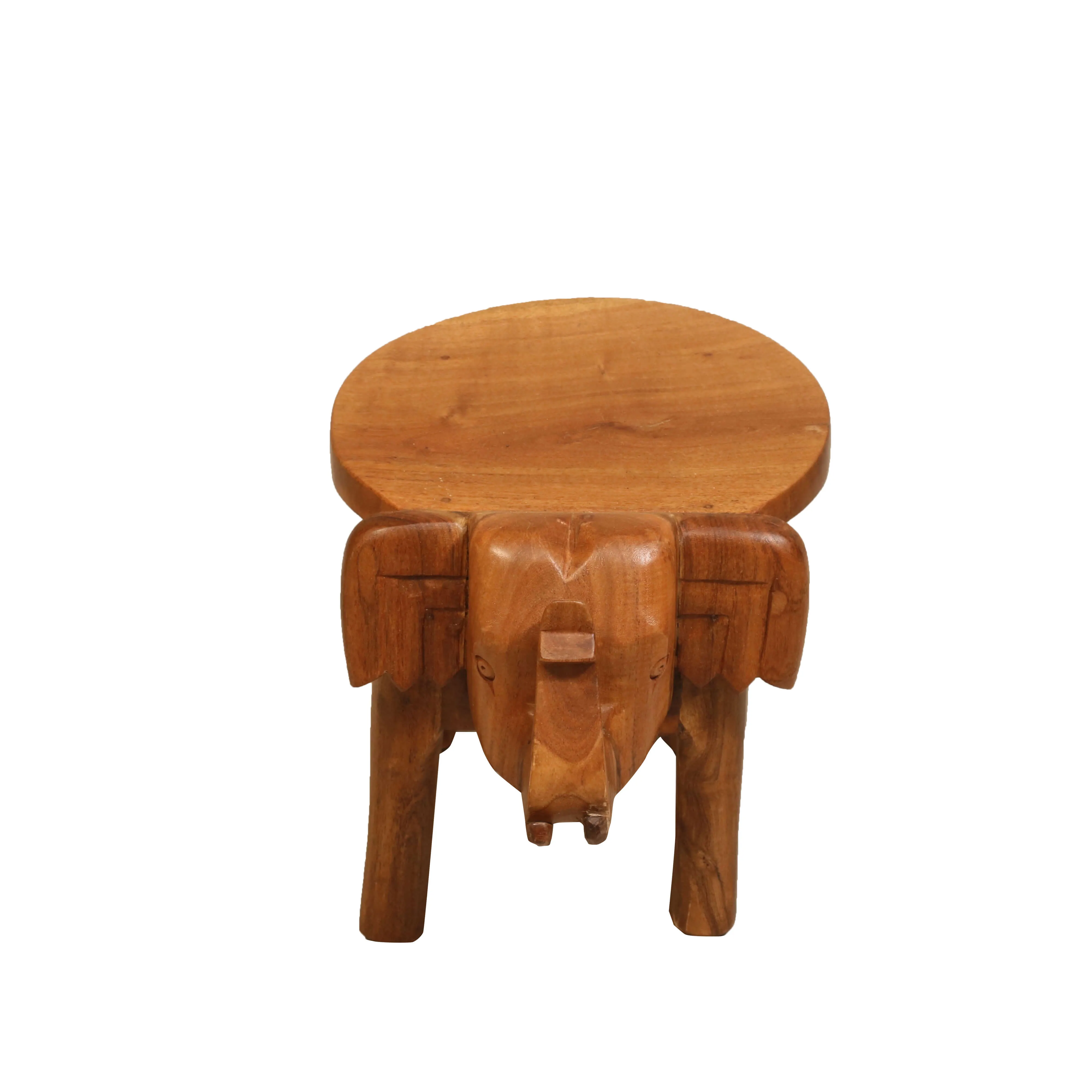 Southern Classic Wooden Tone Elephant Table Stand