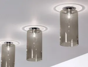 Spillray M1 Grey, Red Or Crystal Semi-Recessed Light By Axo Light