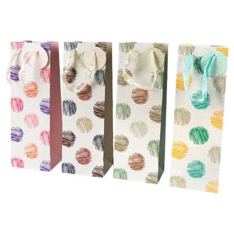 Spotted with Glitter Bottle Bag - 12cm x 36cm x 9cm