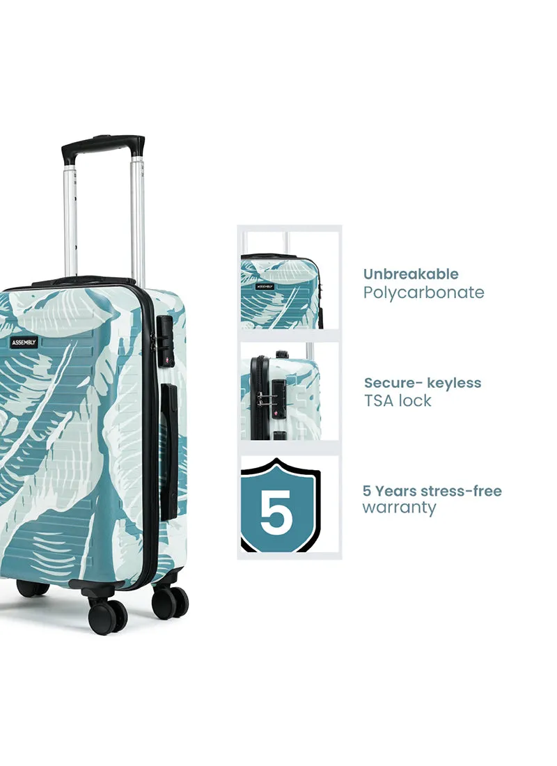 Stark | Tropical Print | Cabin Hard Luggage
