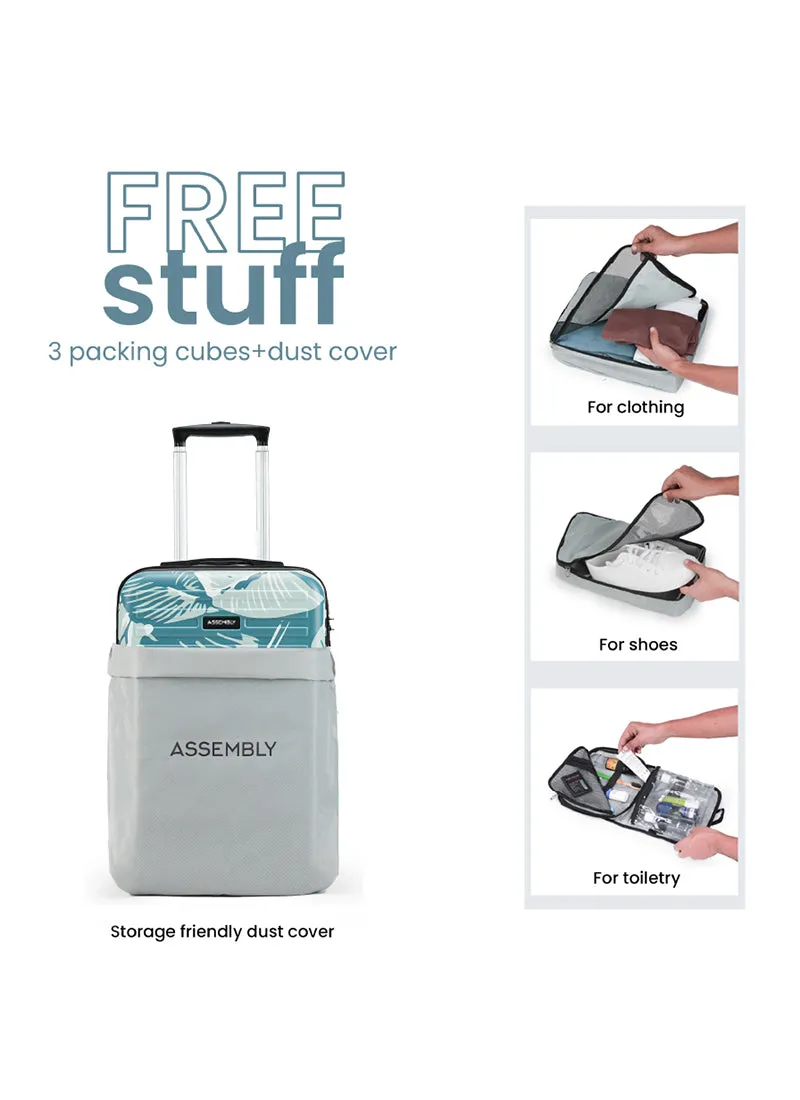 Stark | Tropical Print | Cabin Hard Luggage