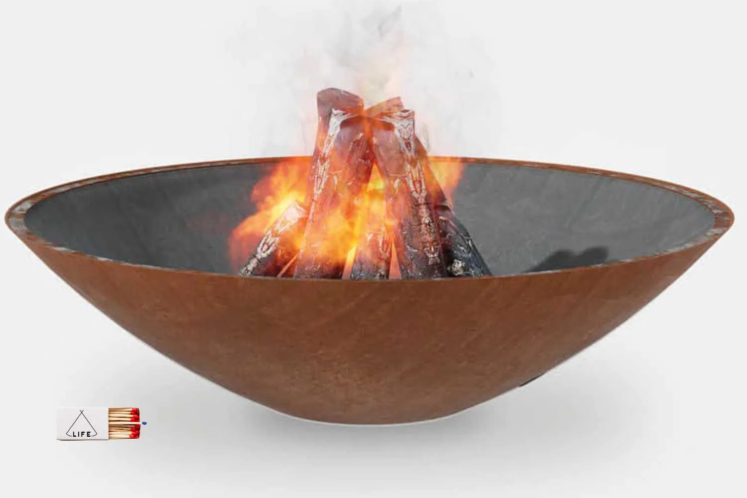 Steel Wood Burning Fire Pit | Arteflame 40 Inch