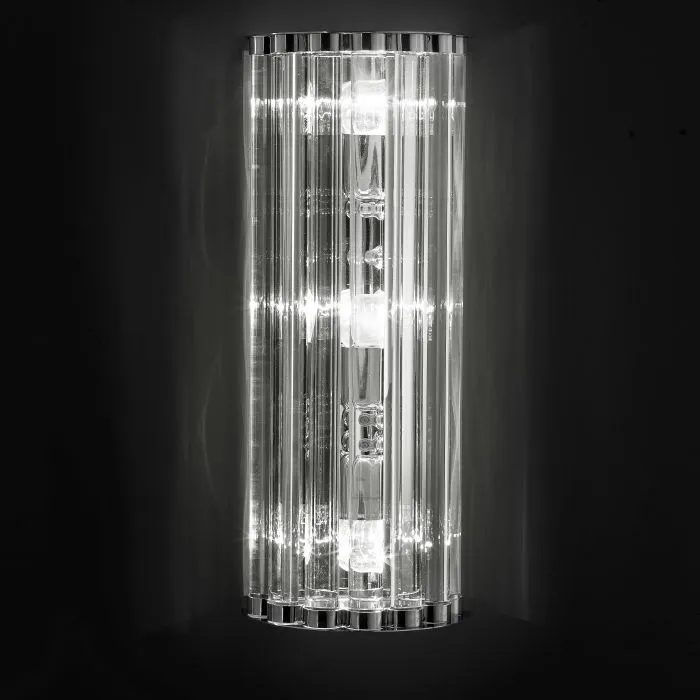 Tall Elegant Murano Glass Wall Light
