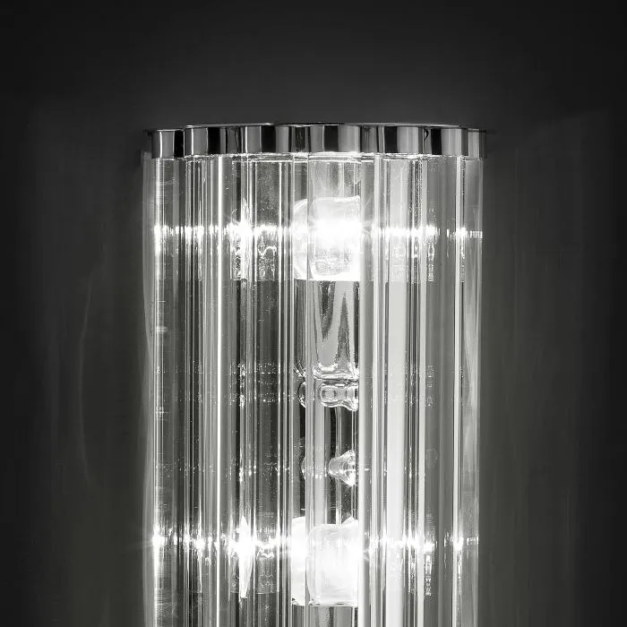 Tall Elegant Murano Glass Wall Light