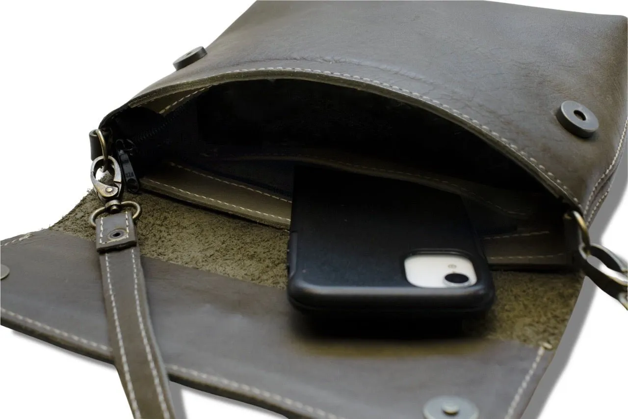 Tan Leather Goods - Mila Sling Bag | Olive