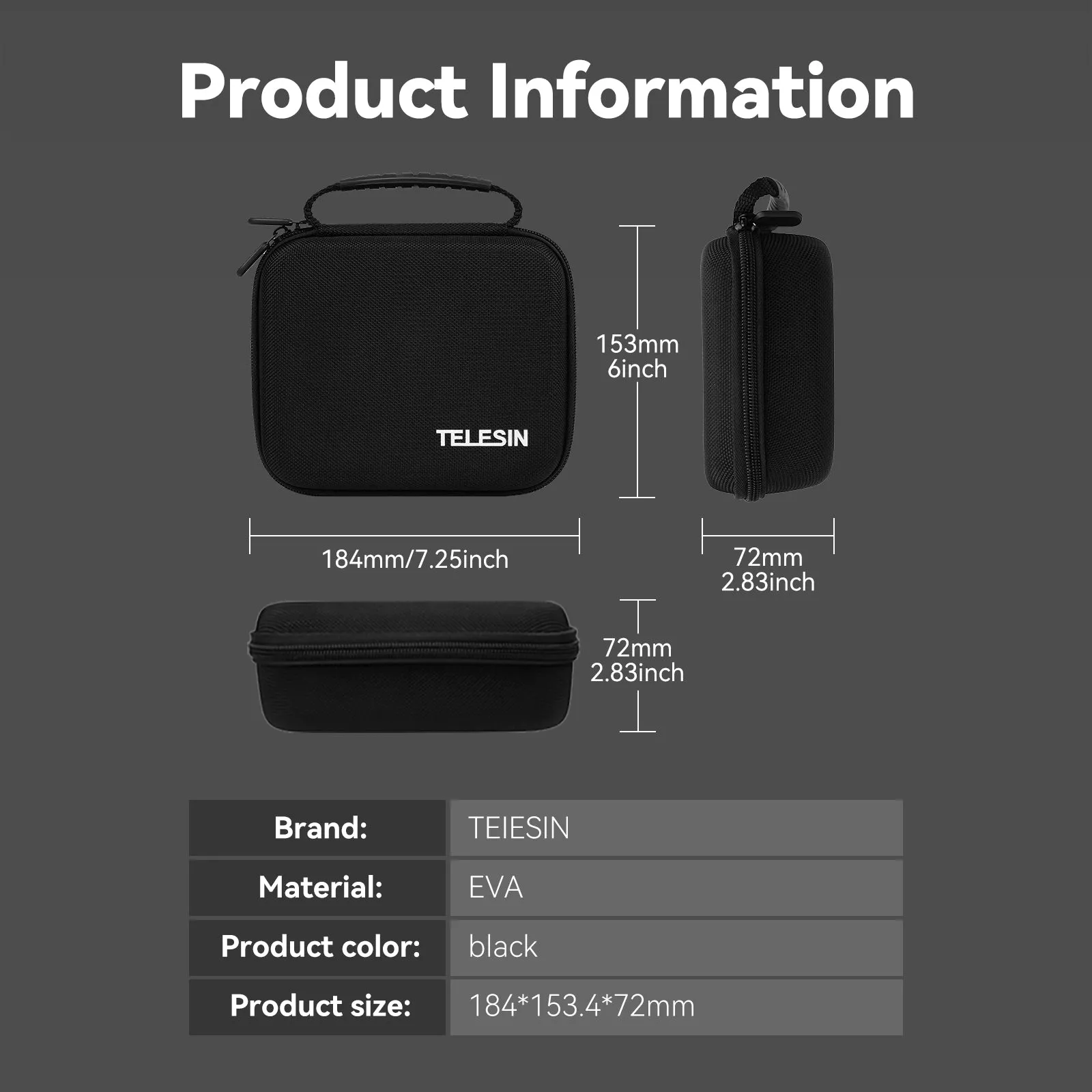 TELESIN Storage Bag for DJI Pocket 3