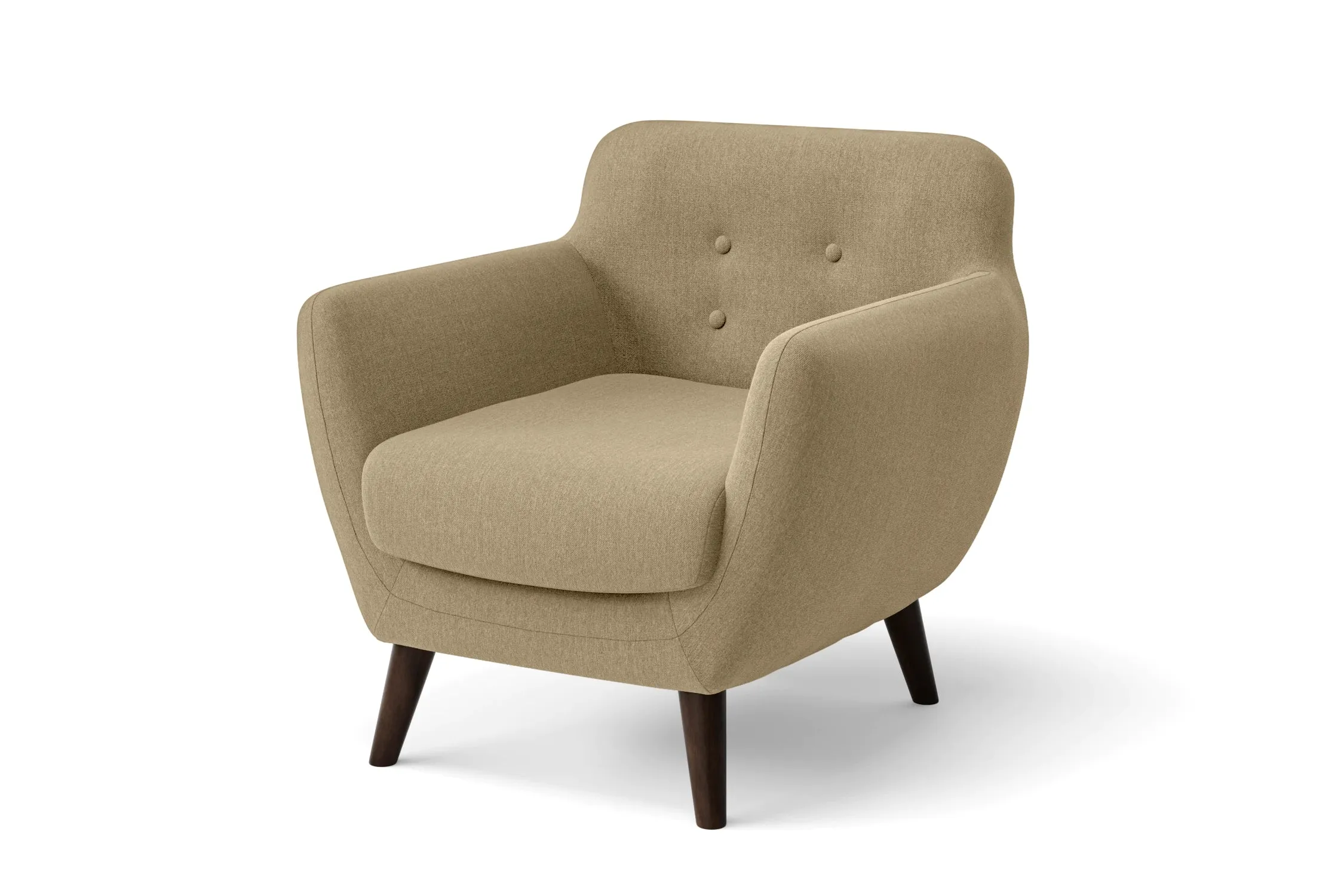 Terni Armchair Beige Linen Fabric