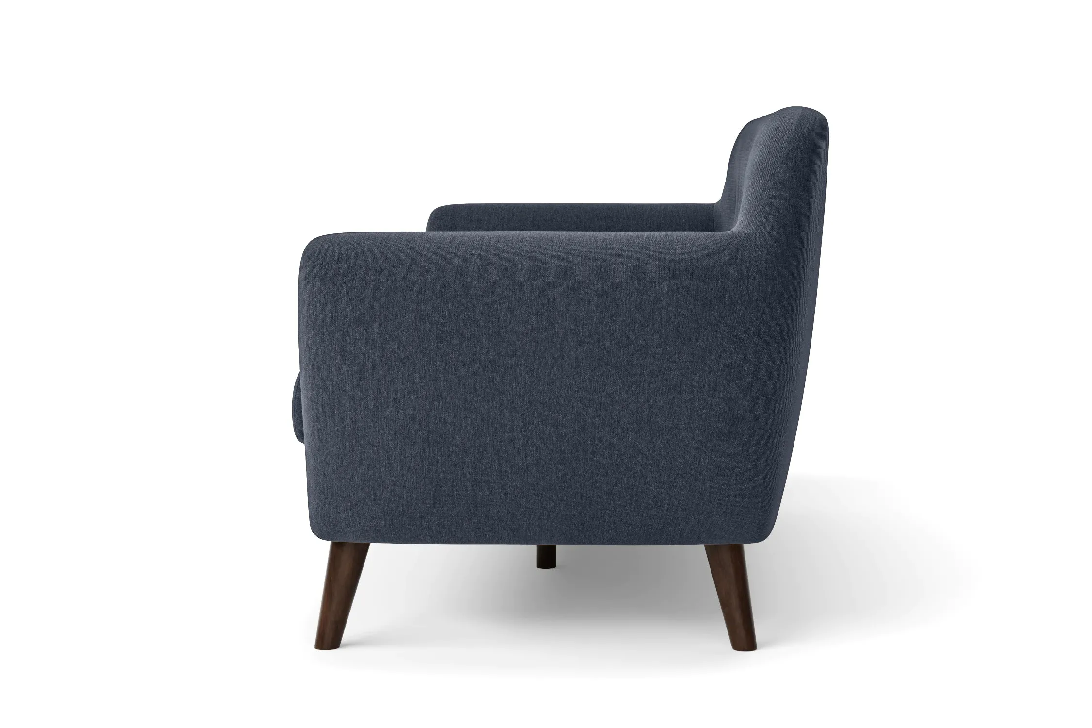 Terni Armchair Dark Blue Linen Fabric