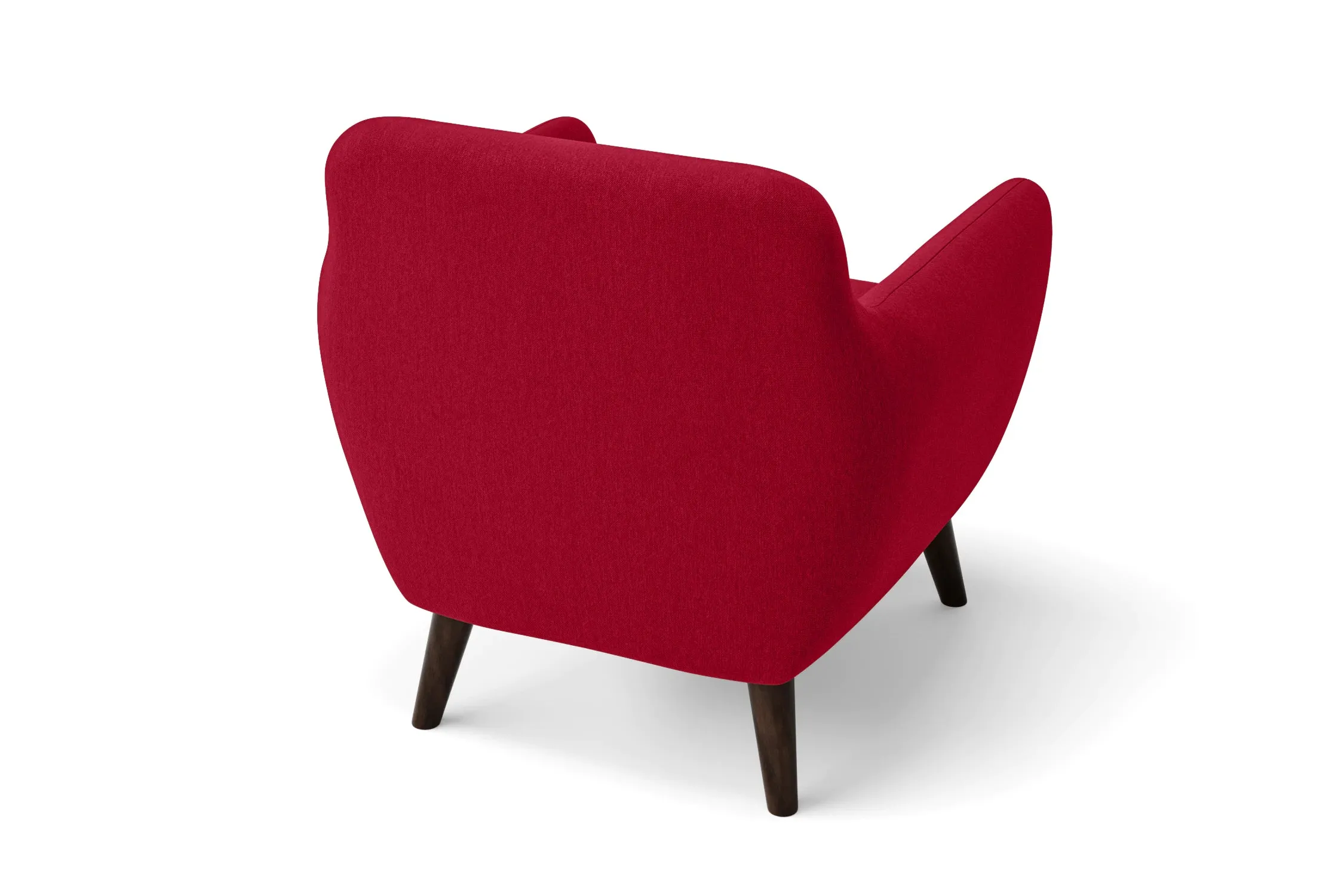 Terni Armchair Red Linen Fabric