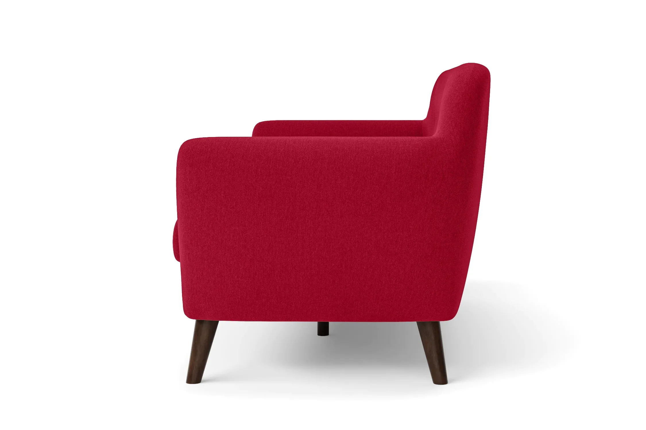 Terni Armchair Red Linen Fabric