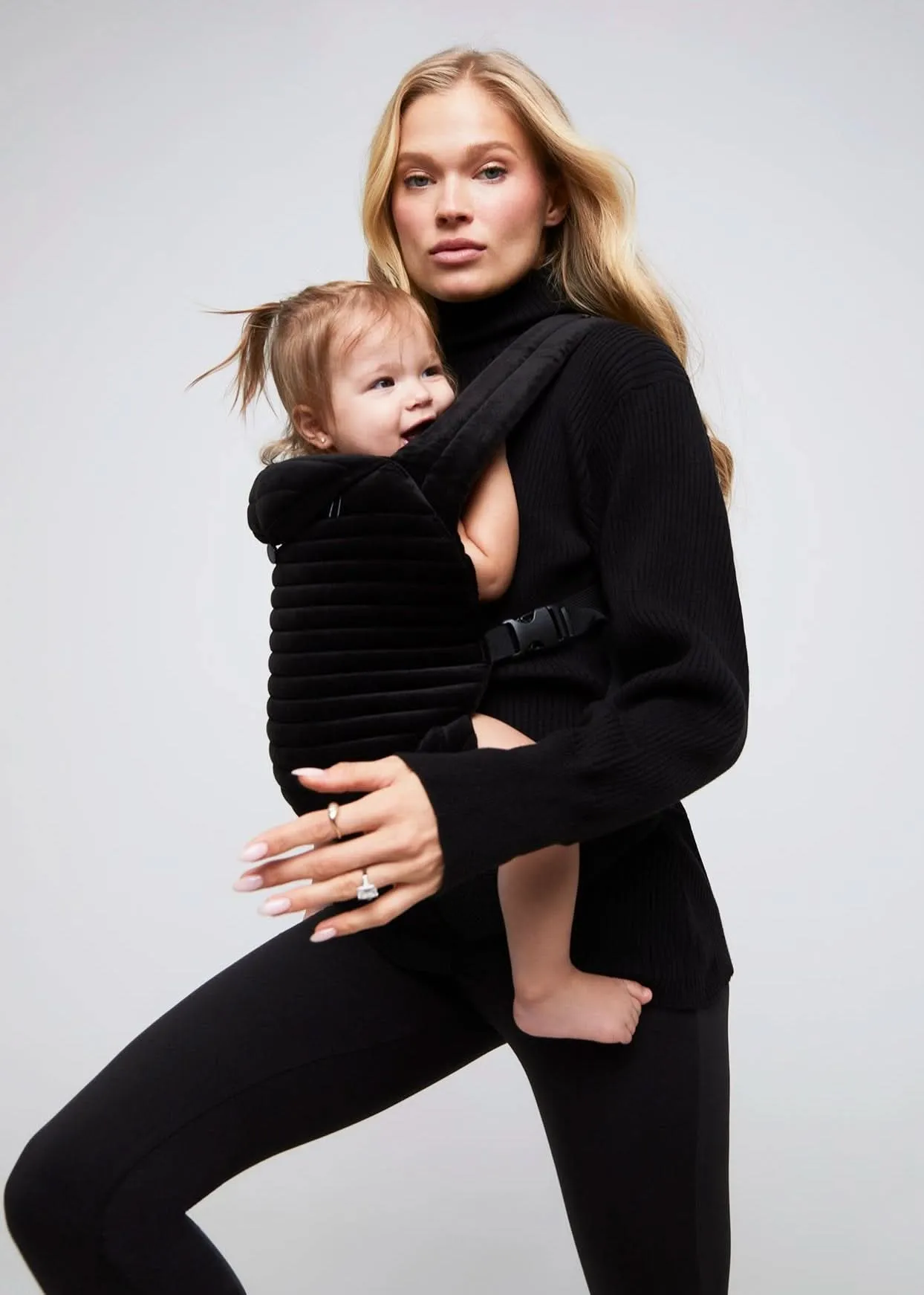 The Armadillo Baby Carrier - Black Velvet