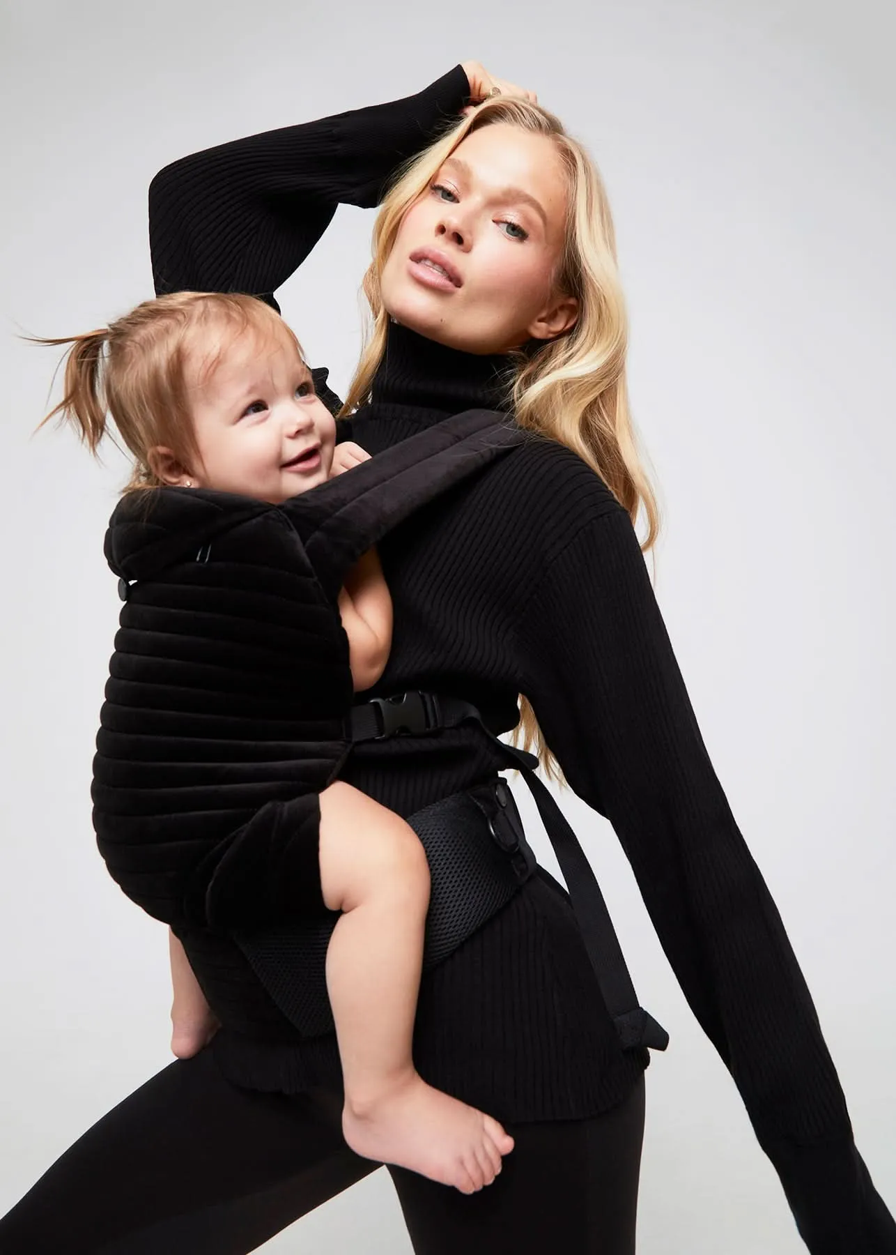 The Armadillo Baby Carrier - Black Velvet