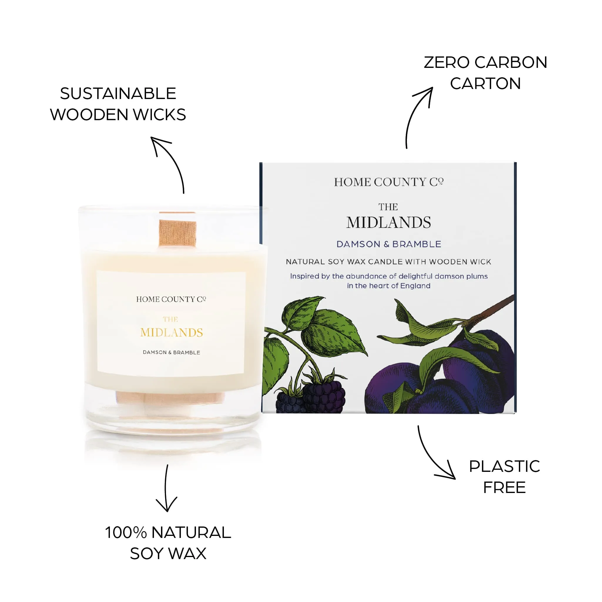 The Midlands - Damson and Bramble Candle