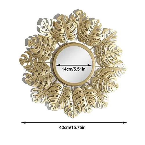 TOG Modern Decorative Wall Mirrors Wall Art for Hallway Bedroom Decoration Monstera'|Home & Garden| Home Decor| Mirrors'