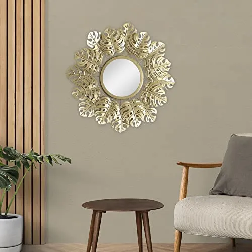 TOG Modern Decorative Wall Mirrors Wall Art for Hallway Bedroom Decoration Monstera'|Home & Garden| Home Decor| Mirrors'