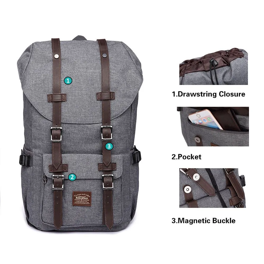 Travel Laptop Backpack, Oxford fabric( K1023-grey)