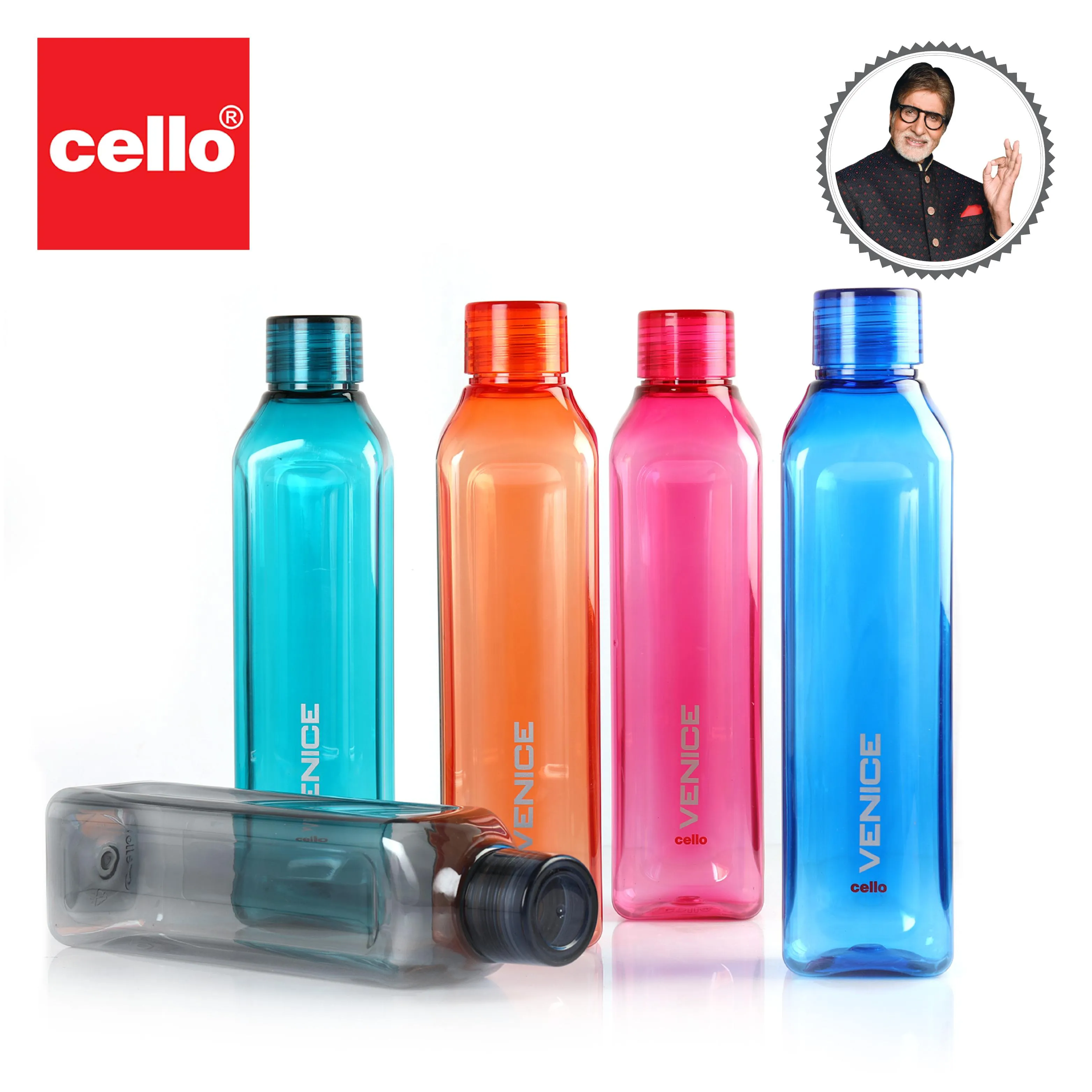 Venice Plastic Water Bottle, 1000ml