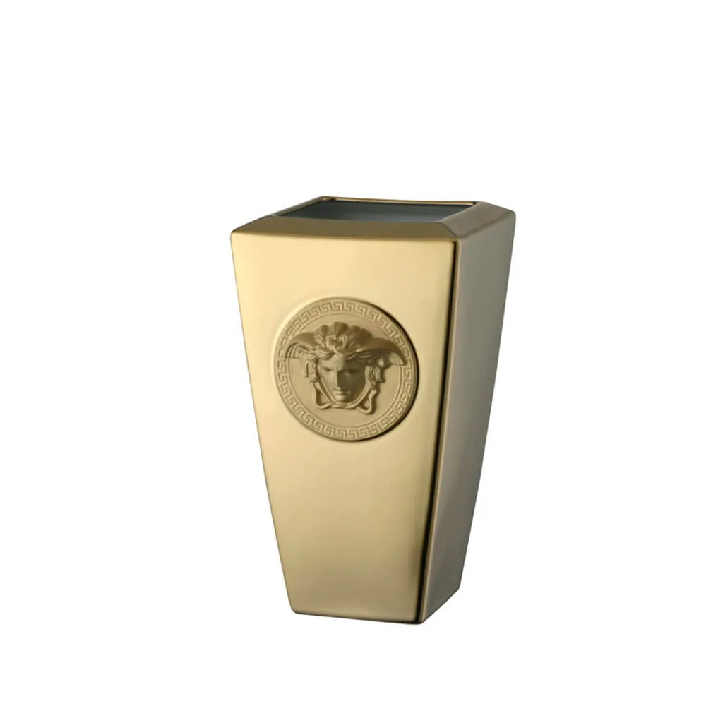 Versace meets Rosenthal Medusa Gold Vase H. 24 cm. gold