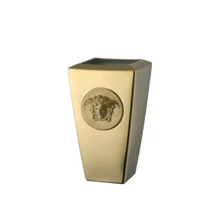 Versace meets Rosenthal Medusa Gold Vase H. 24 cm. gold