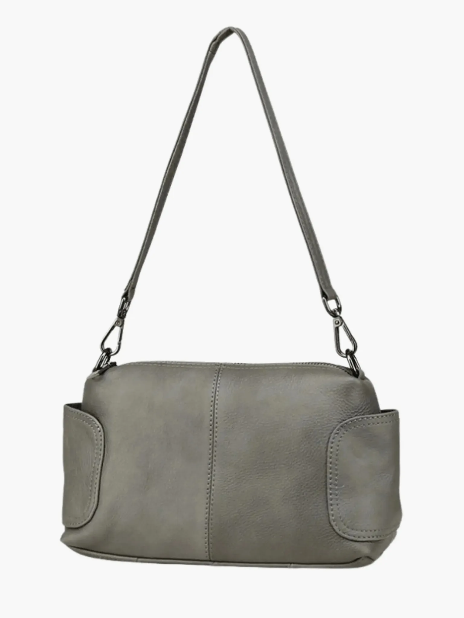 Vianne |  Classic Brown Leather Shoulder Bag