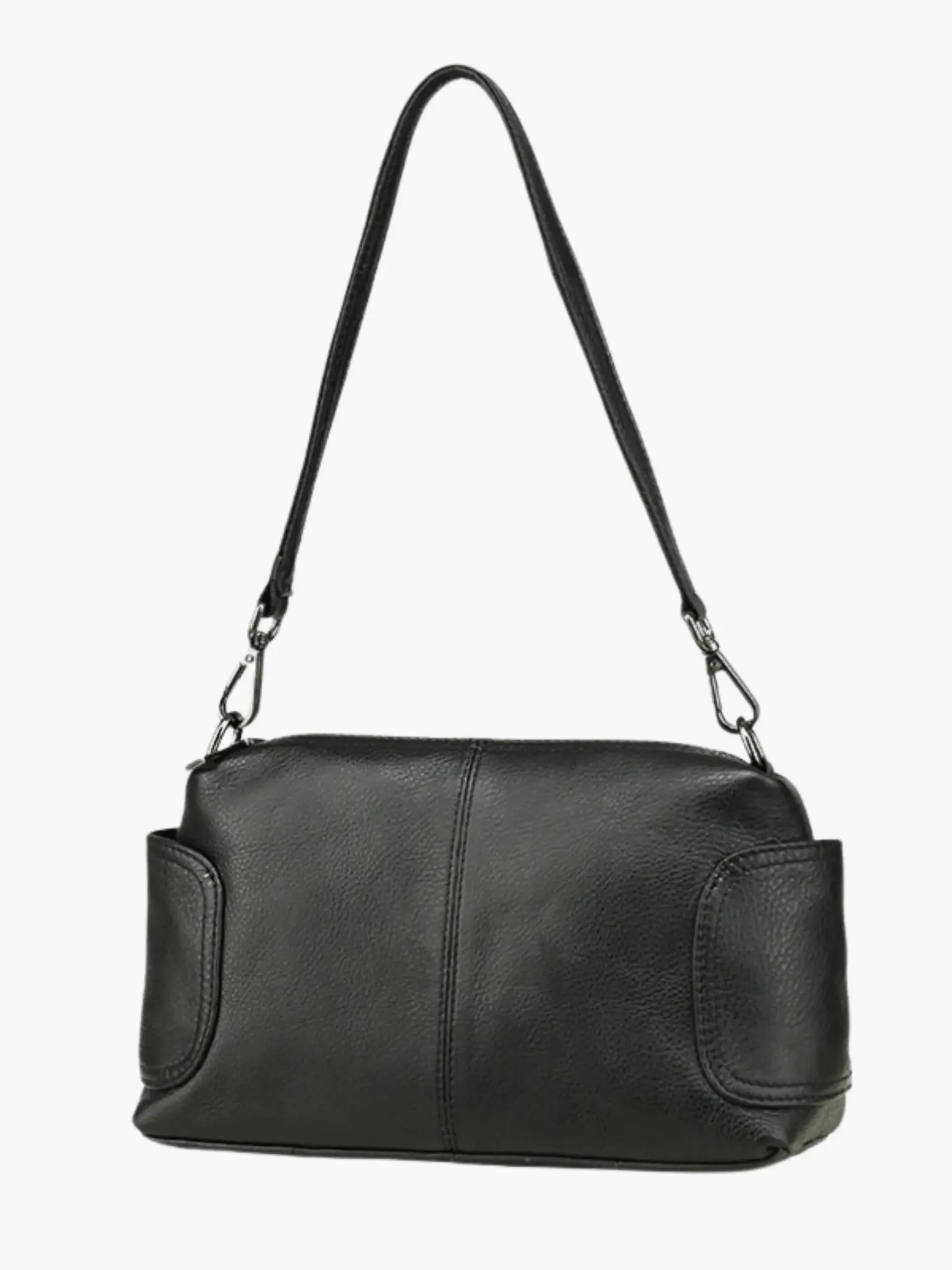 Vianne |  Classic Brown Leather Shoulder Bag