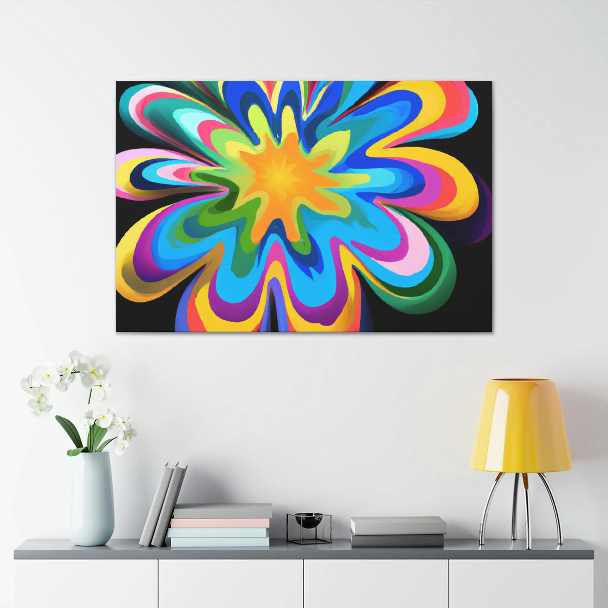 Vibrant Noir. - Canvas