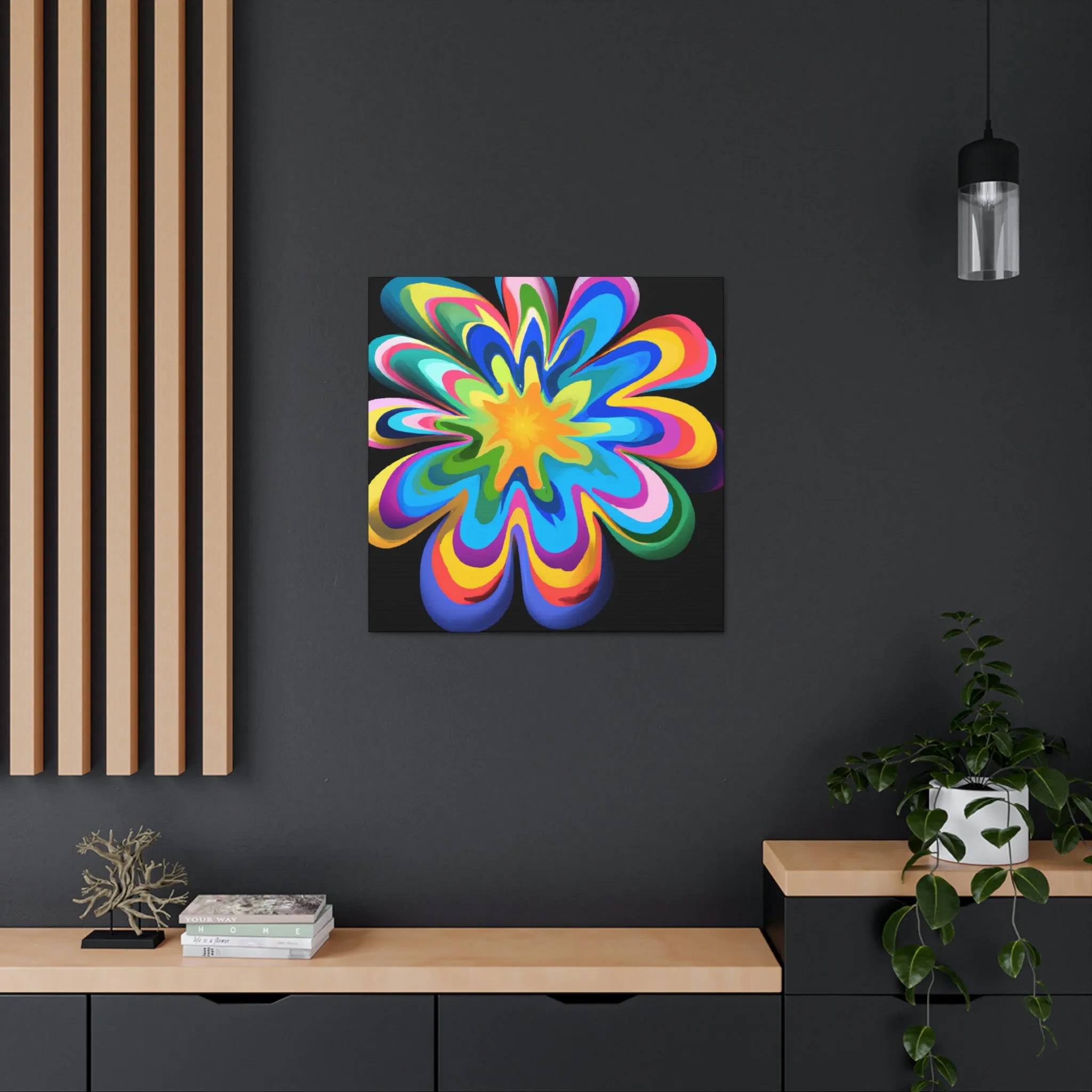 Vibrant Noir. - Canvas