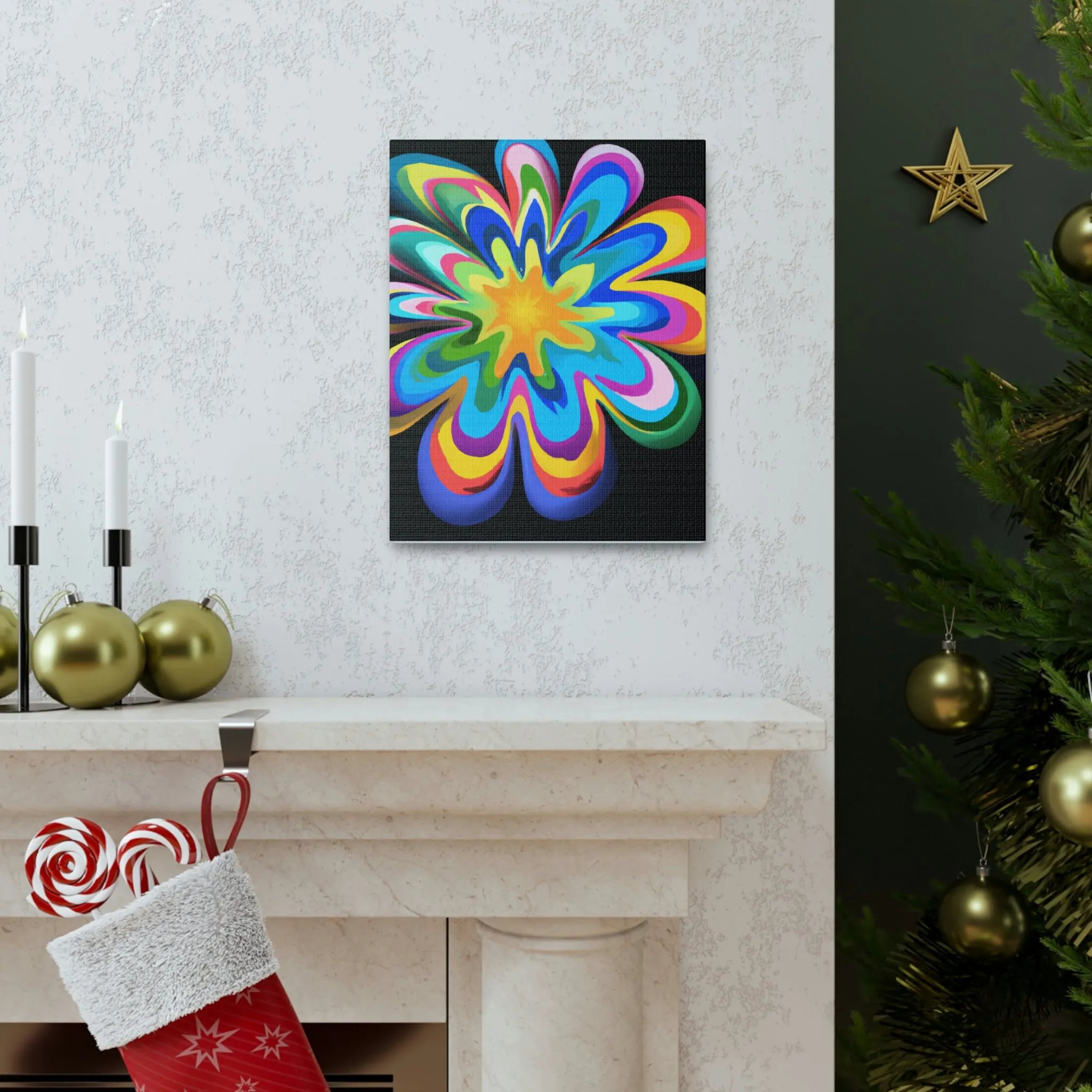 Vibrant Noir. - Canvas
