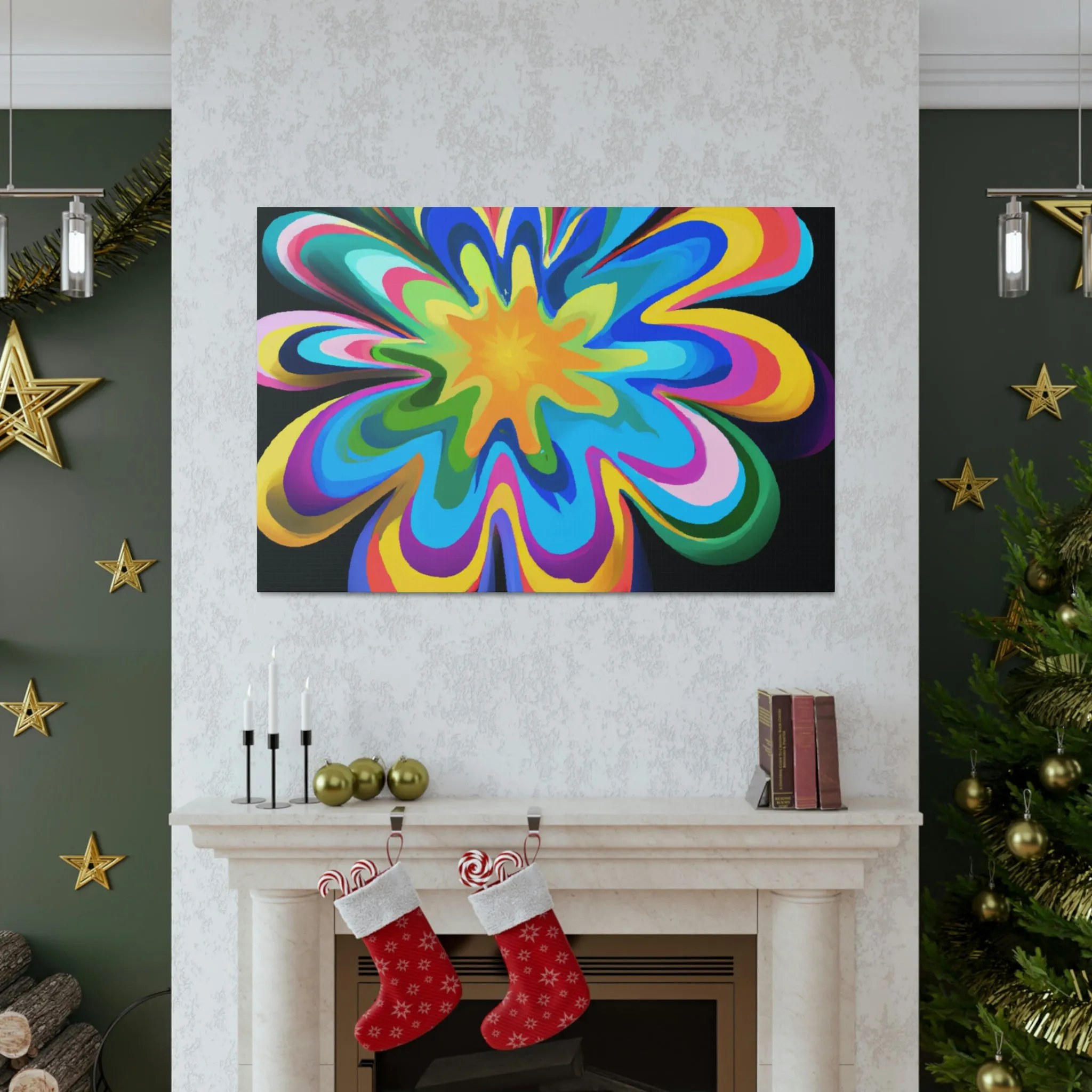 Vibrant Noir. - Canvas