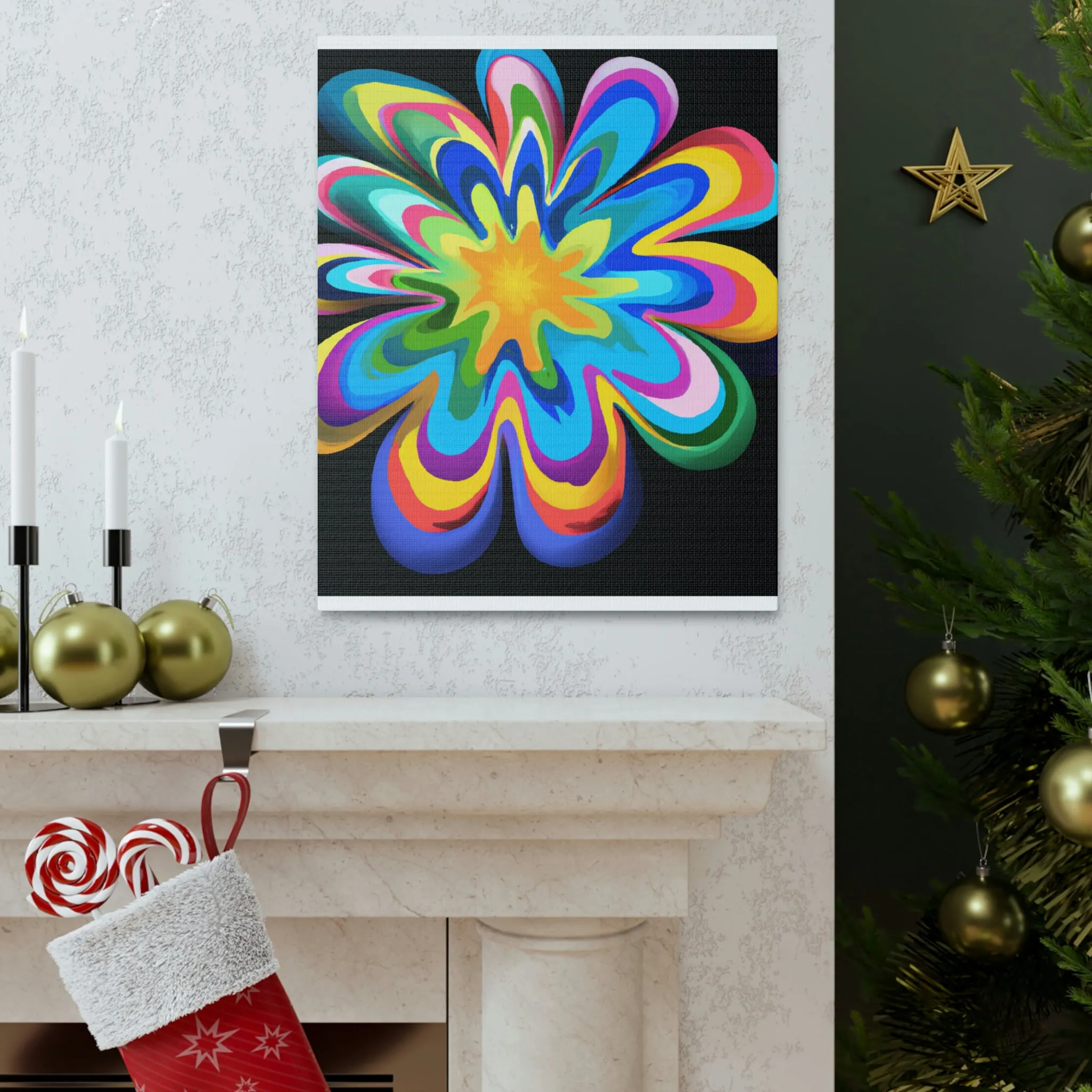 Vibrant Noir. - Canvas